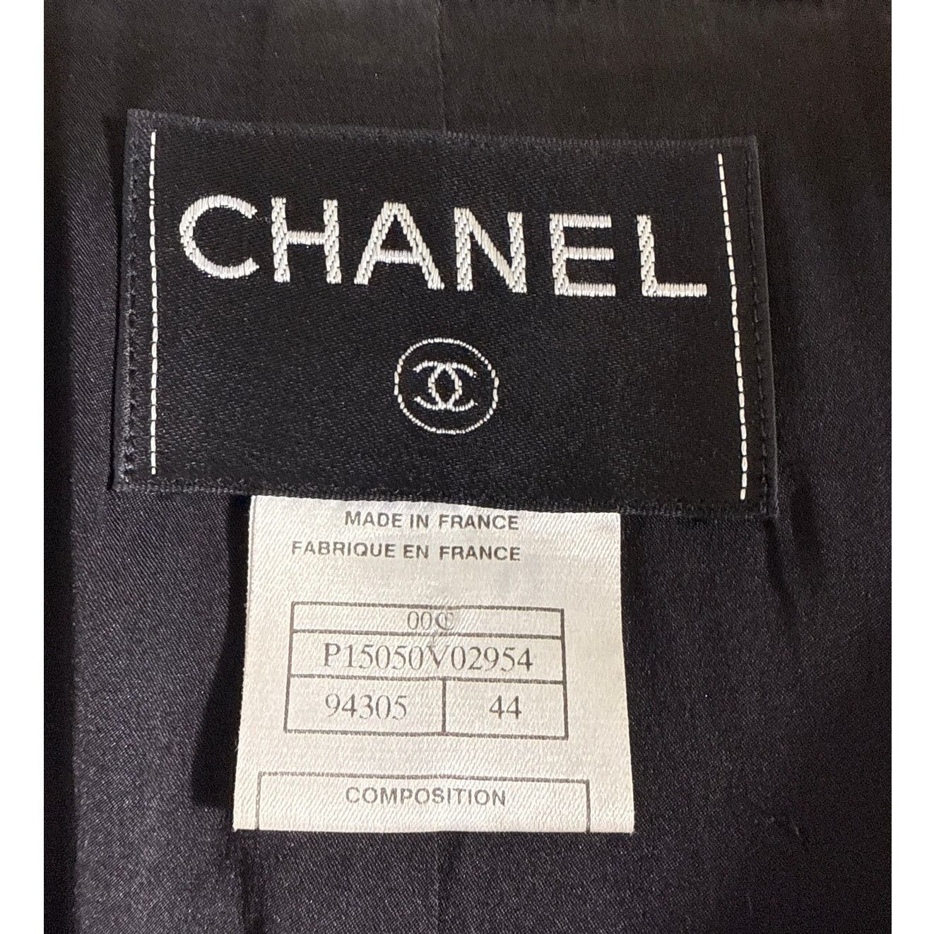 Chanel Vintage Chanel Single Breasted Fitted Wool Blazer in Black Size XL / US 12-14 / IT 48-50 - 9 Thumbnail