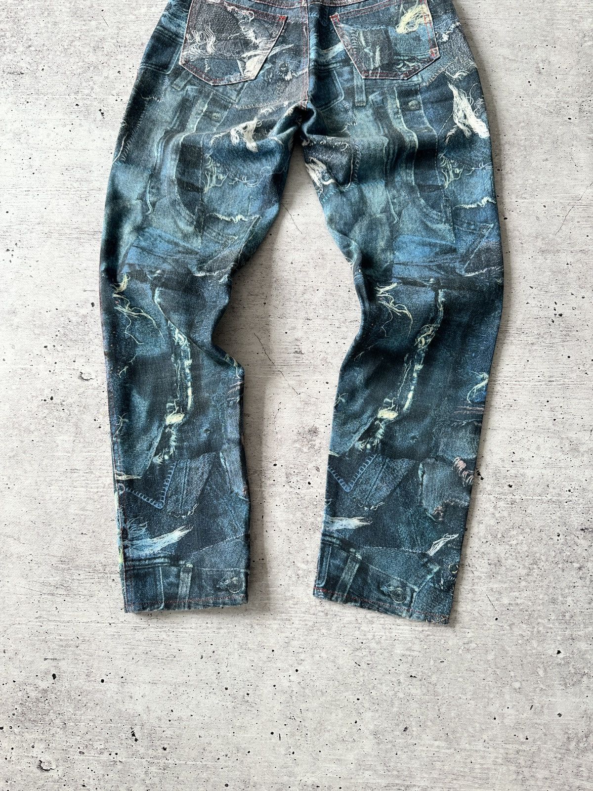 Japanese Brand × Jean Paul Gaultier Jean Paul Gaultier Insane Denim Jeans Pants Size 27" / US 4 / IT 40 - 13 Thumbnail