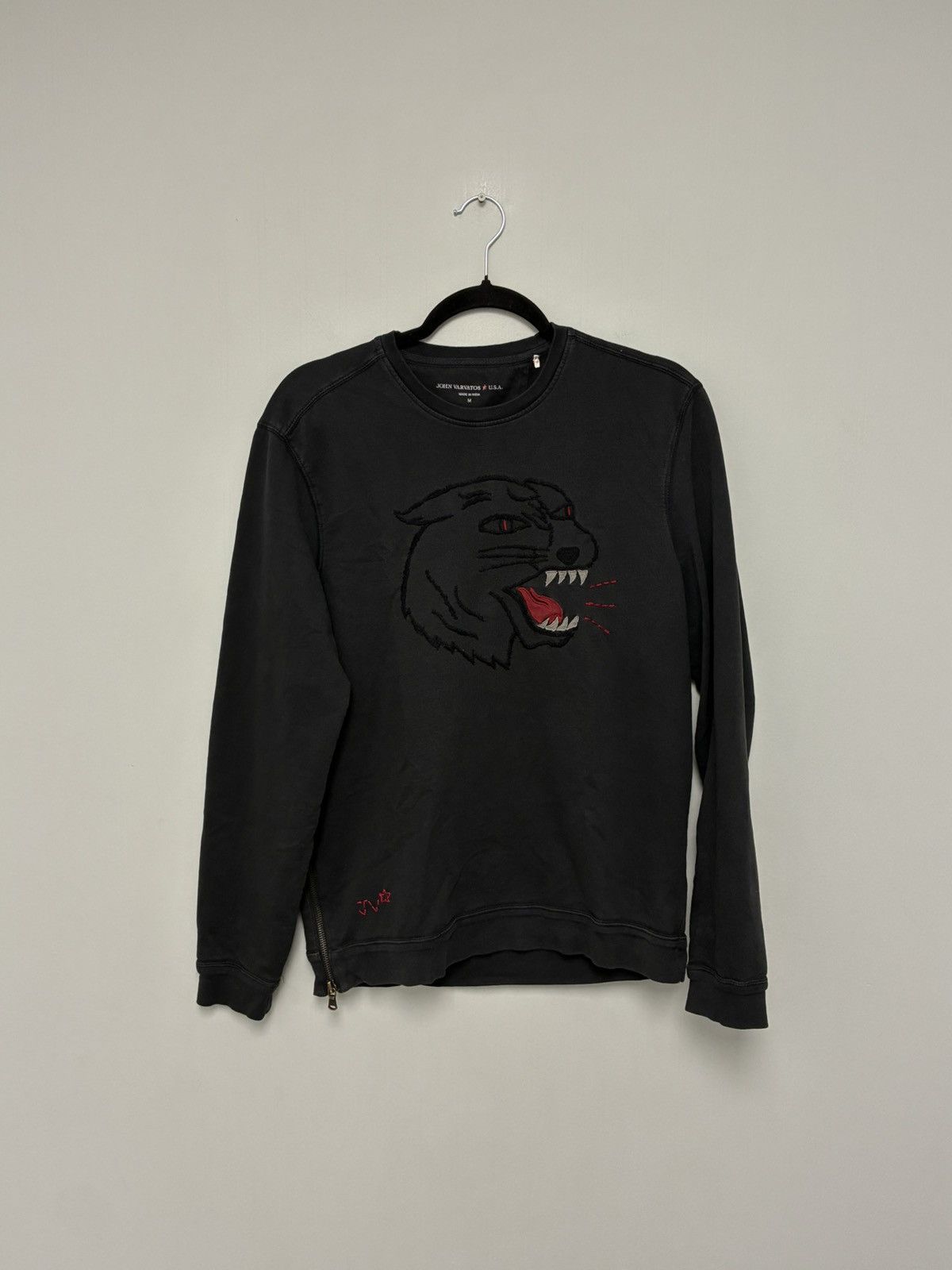 John Varvatos Varvatos Tiger Long Sleeve Tee Medium Size US M / EU 48-50 / 2 - 3 Thumbnail