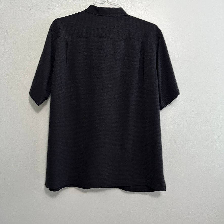 Grant Thomas Grant Thomas black silk short sleeve button down size L Size US L / EU 52-54 / 3 - 3 Thumbnail