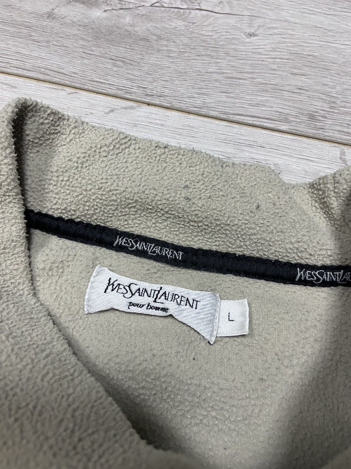 Yves Saint Laurent Yves saint laurent fleece YSL logo sweatshirt turtle neck Size US L / EU 52-54 / 3 - 4 Thumbnail