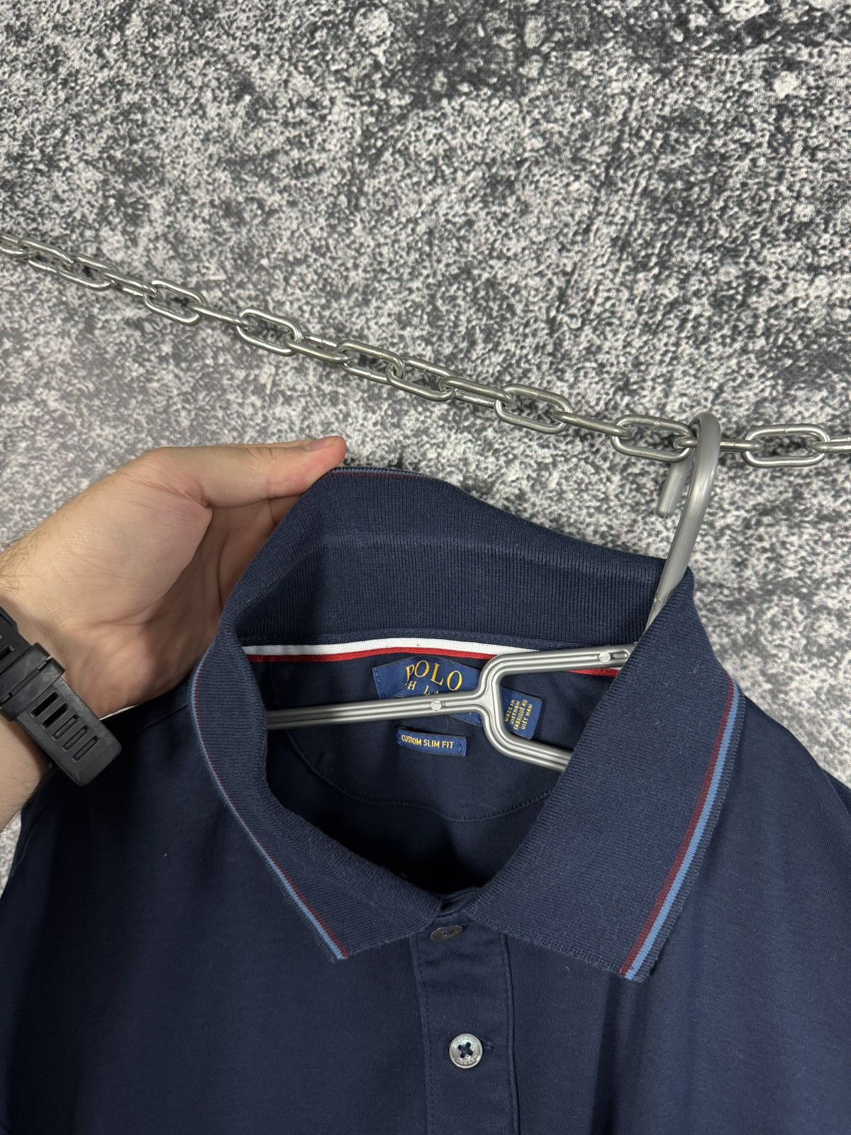 Polo Ralph Lauren Polo Ralph Lauren Custom Slim Fit Long Sleeve Polo Shirt XL Size US XL / EU 56 / 4 - 16 Thumbnail