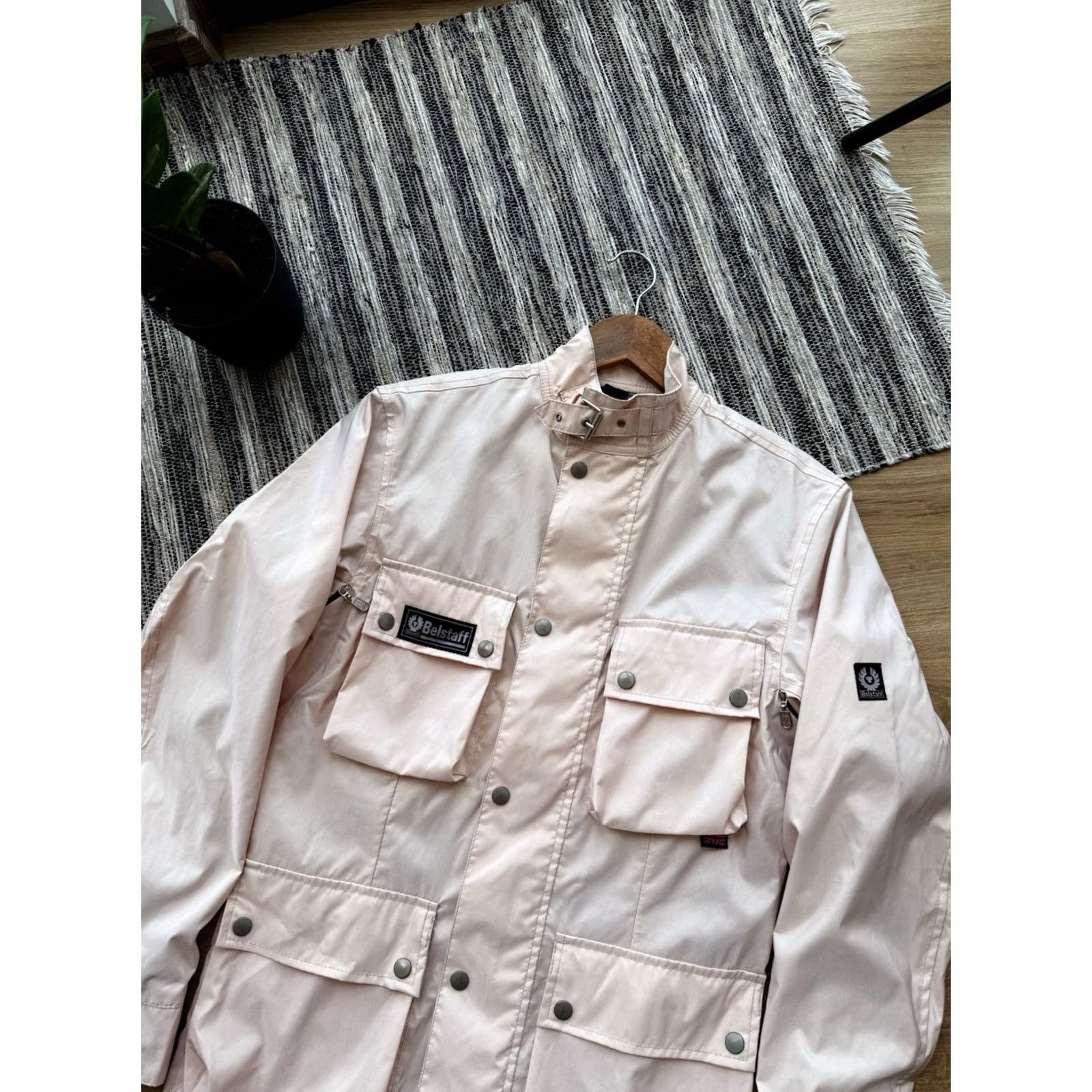Belstaff VINTAGE Belstaff Jazz Rallymaster 350 Pro Womens Jacket 42 Ivory Nylon Motorcycle Beig Size M / US 6-8 / IT 42-44 - 3 Thumbnail