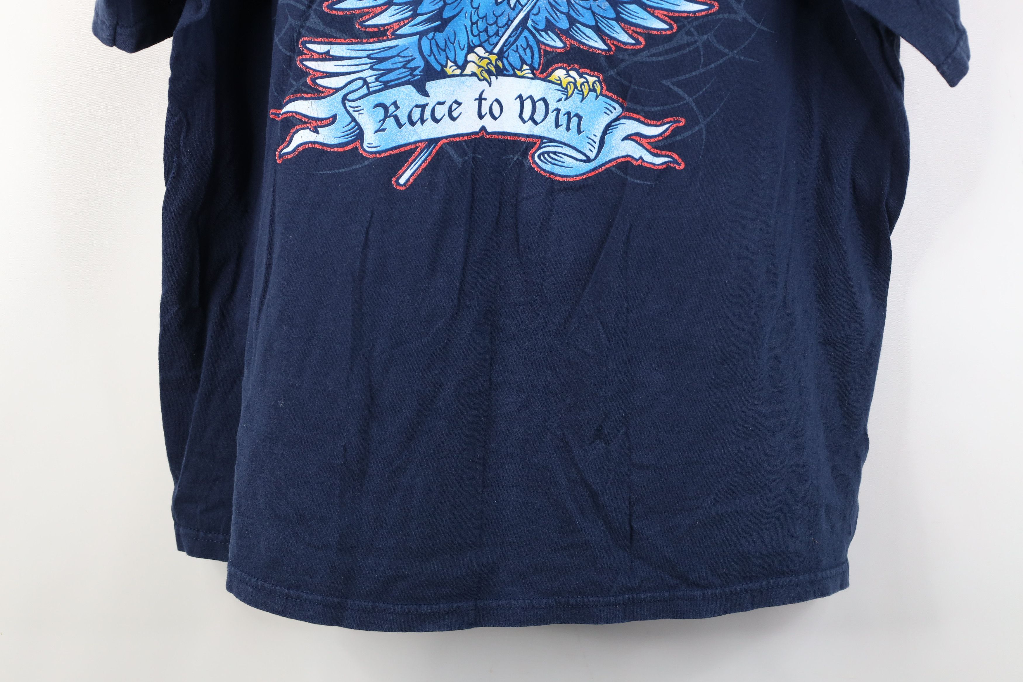 Vintage Vintage Michigan International Speedway Eagle Flag T-Shirt Size US XL / EU 56 / 4 - 12 Thumbnail