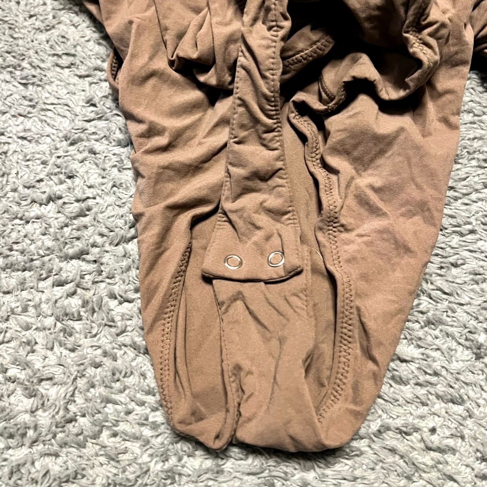 SKIMS SKIMS Bodysuit Womens L One Piece Square Neck Thong Beige Brown Mens? Womens Size L / US 10 / IT 46 - 5 Thumbnail