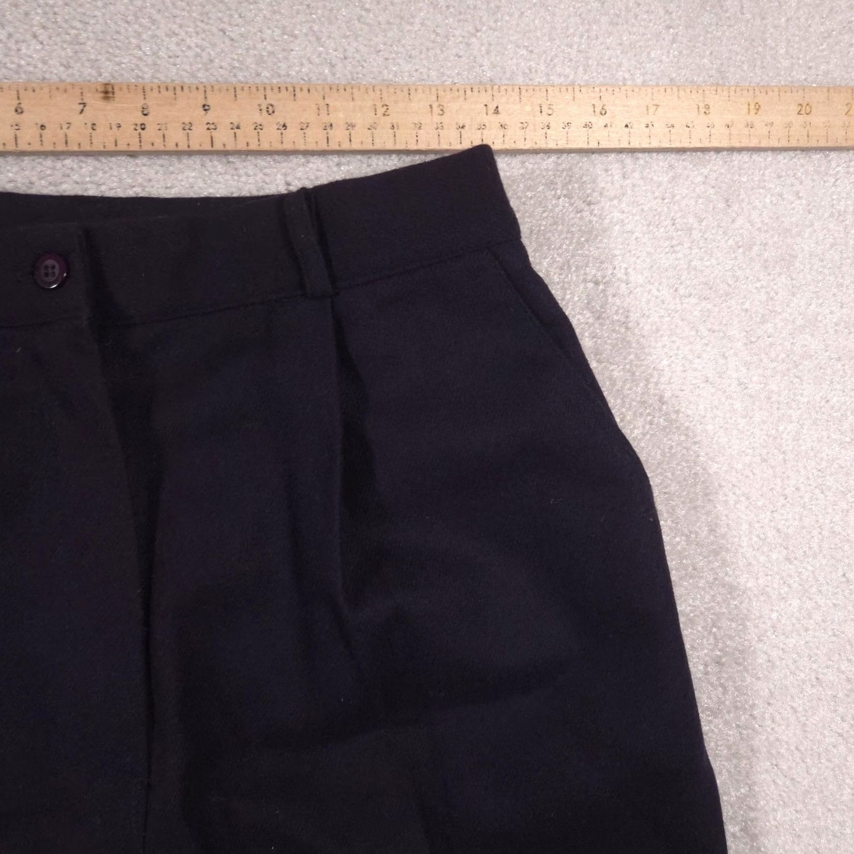 Vintage VINTAGE Mark Alan Dress Pants Womens 10 Navy Blue Wool Pleated Lined USA 90s Size 32" / US 10 / IT 46 - 5 Thumbnail