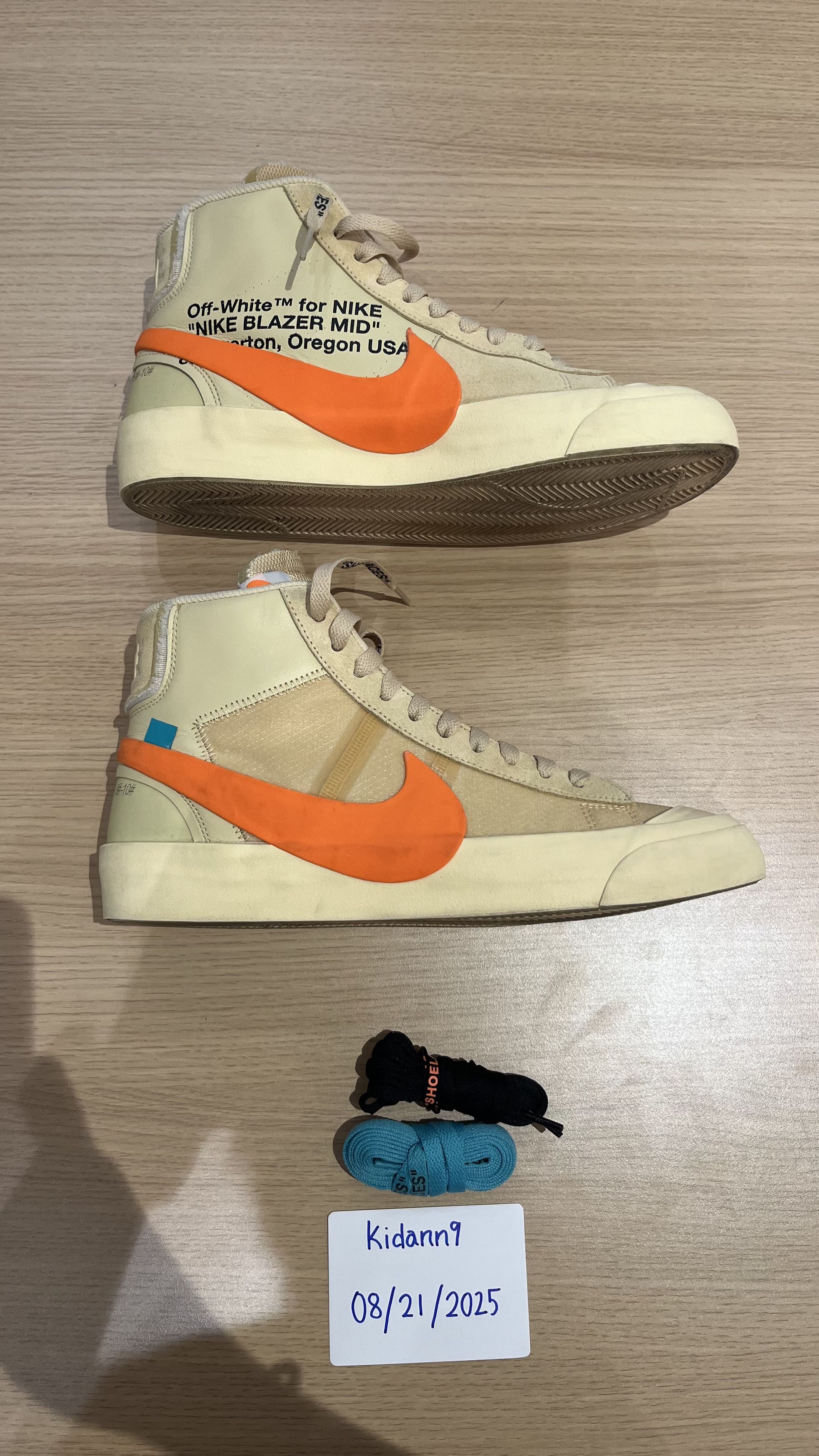 Nike × Off-White Nike Blazer Mid Off-White All Hallow's Eve Size US 9.5 / EU 42-43 - 2 Thumbnail