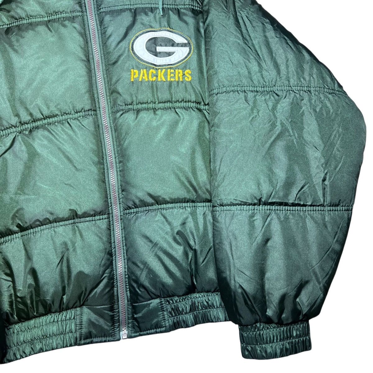 NFL 1990s NFL Green Bay Packers Game Day Spell Out Puffer Jacket Size US L / EU 52-54 / 3 - 22 Thumbnail