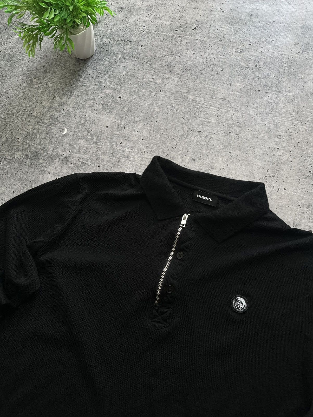 Diesel Diesel Polo Longsleeve Sweat Box Logo Sweatshirt Y2K Size US L / EU 52-54 / 3 - 4 Thumbnail