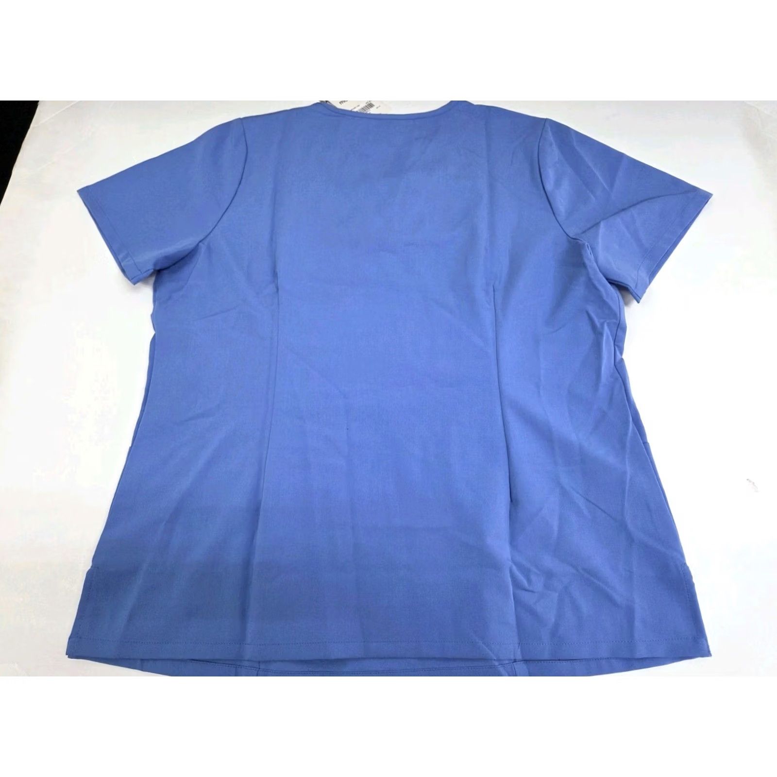 Vintage VINTAGE NWT Mandala Women’s Short Sleeve 6 Pocket V Neck Scrub Top Large Light blue PMID:7785 Size L / US 10 / IT 46 - 4 Thumbnail
