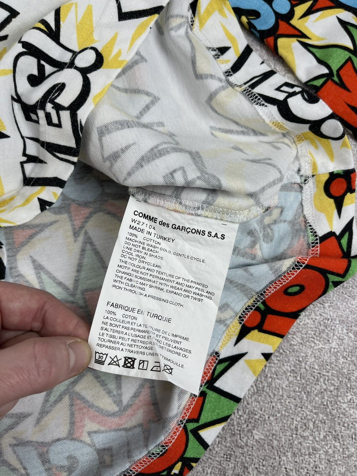Comme des Garcons × Comme des Garcons SHIRT × Japanese Brand Comme des Garcons Shirt Comic Graphic Long Sleeve Size M Size US M / EU 48-50 / 2 - 7 Thumbnail