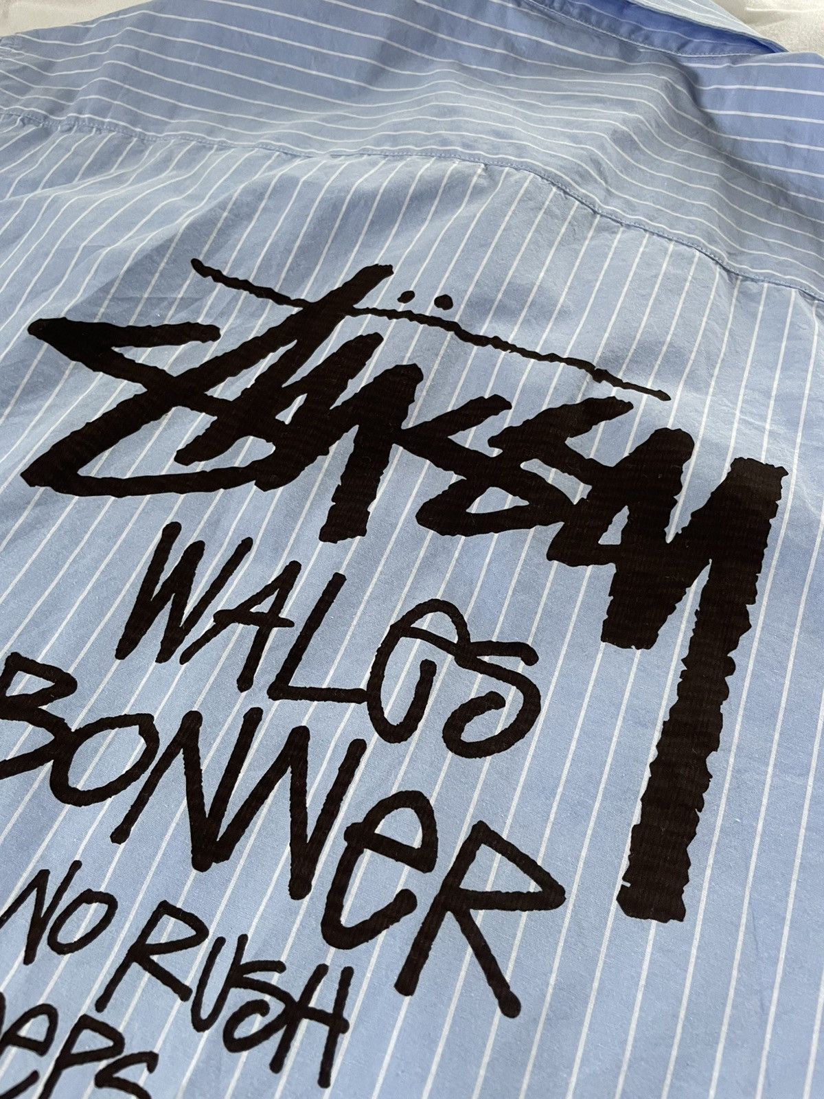 Stussy × Wales Bonner Stussy x Wales Bonner Poplin Shirt - FW25 Size 42L - 19 Thumbnail