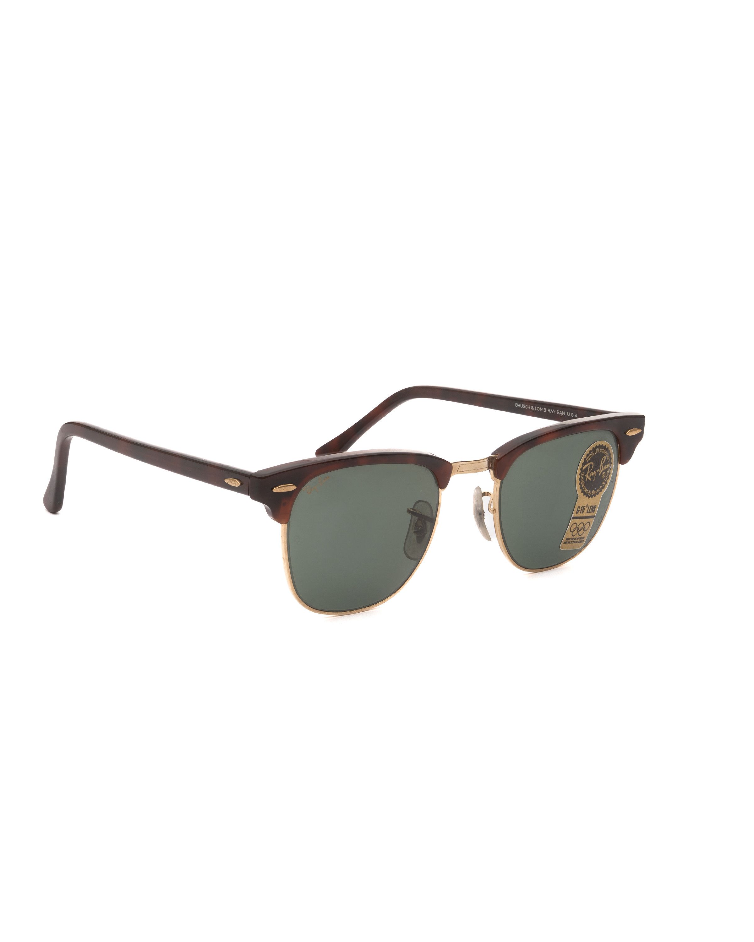 Rare Ray-Ban Bausch & Lomb USA '80s Clubmaster Sunglasses