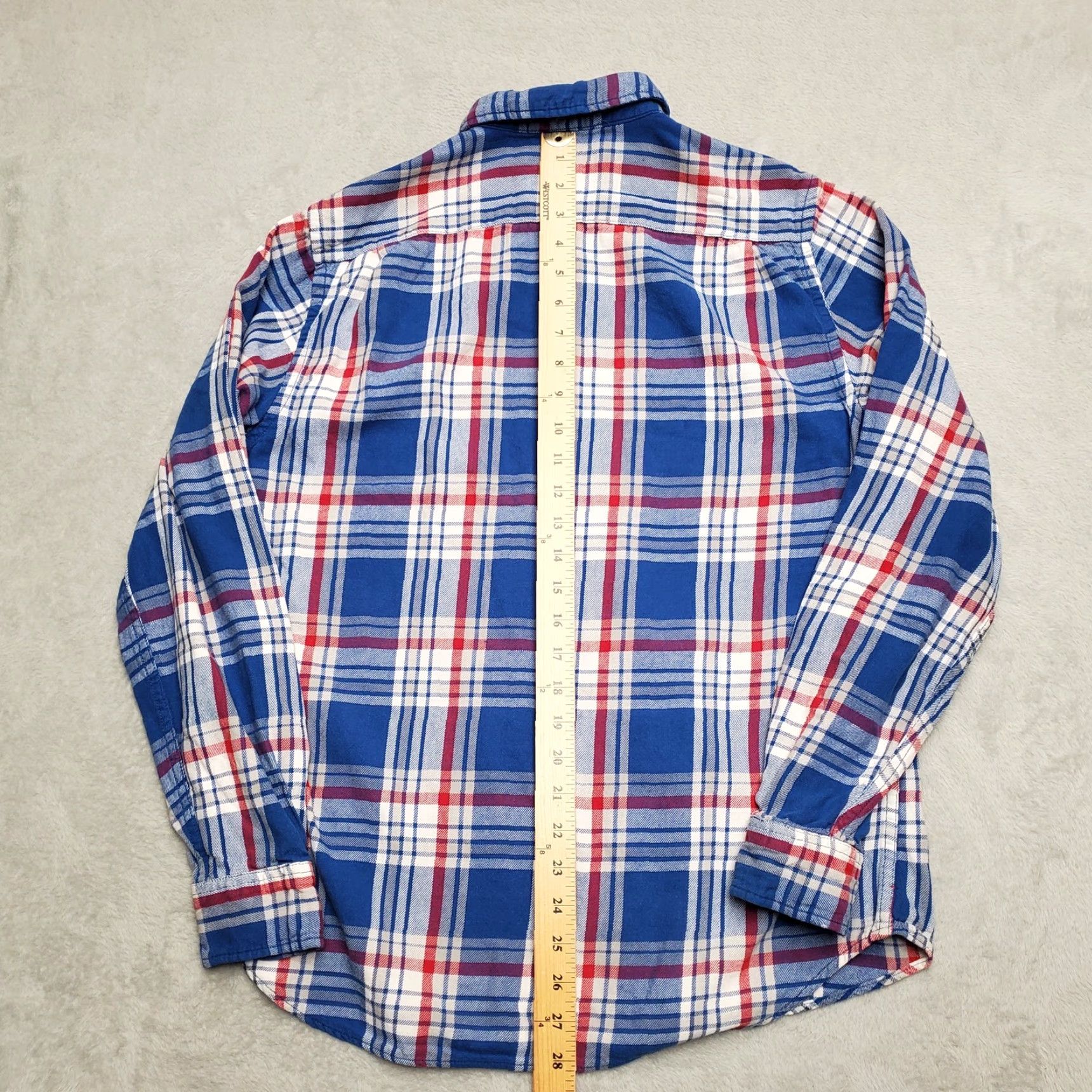 Old Navy VINTAGE Old Navy Flannel Shirt Mens M Blue Plaid 100% Cotton Outdoor Button-Up Casual Mens Size US M / EU 48-50 / 2 - 8 Thumbnail