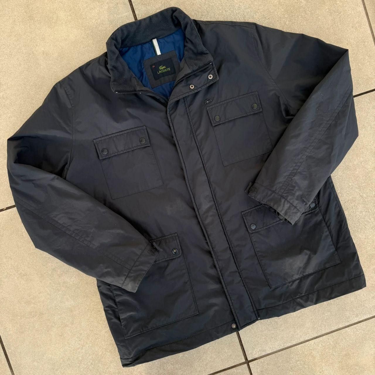 Lacoste Lacoste Warmed Jacket Navy Blue Coat Size US XXL / EU 58 / 5 - 3 Thumbnail