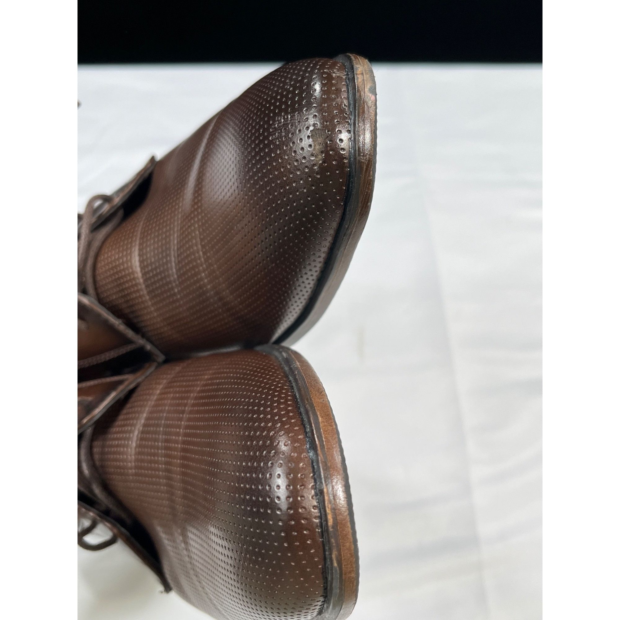 Designer Tayno Brown Leather Oxfords SKU 7503 Size 9.5 Size US 9.5 / EU 42-43 - 9 Thumbnail