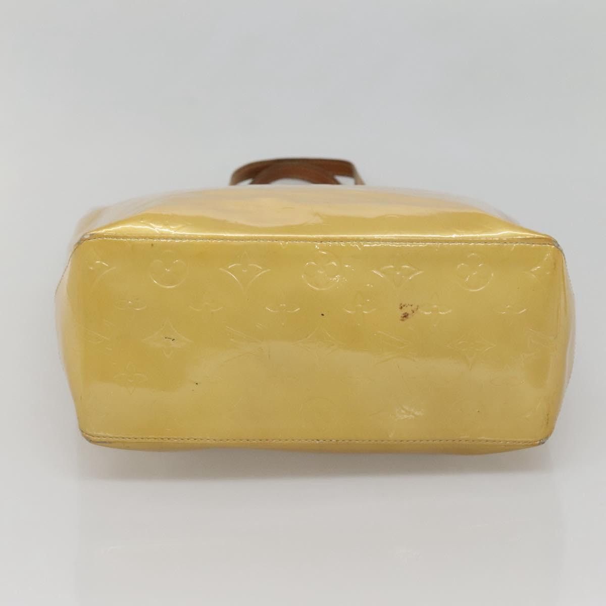 Louis Vuitton LOUIS VUITTON Monogram Vernis Reade MM Hand Bag Beige M91141 Size ONE SIZE - 9 Thumbnail