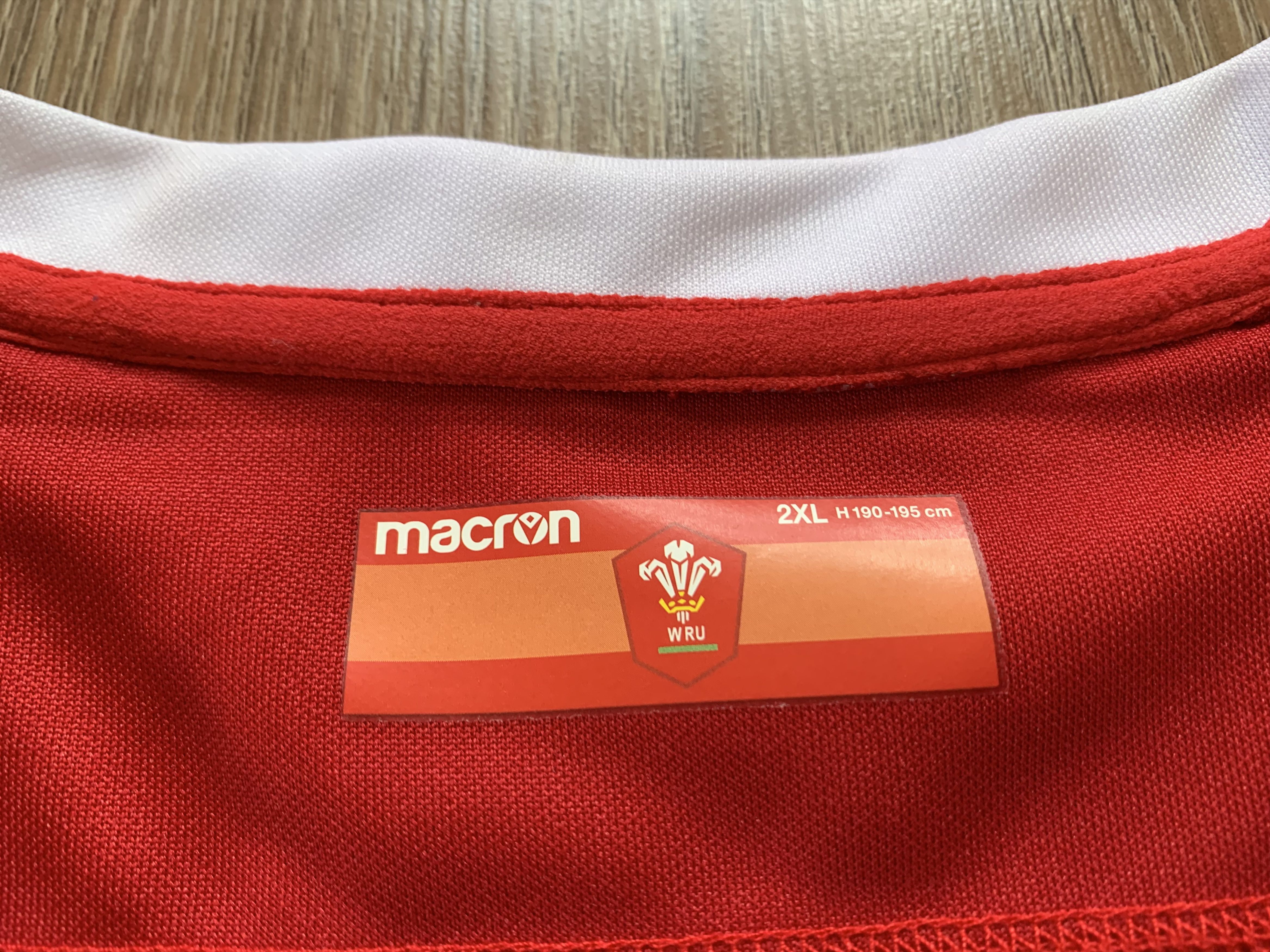 Macron WRU Macron Wales Rugby Union Jersey Size US XXL / EU 58 / 5 - 7 Thumbnail