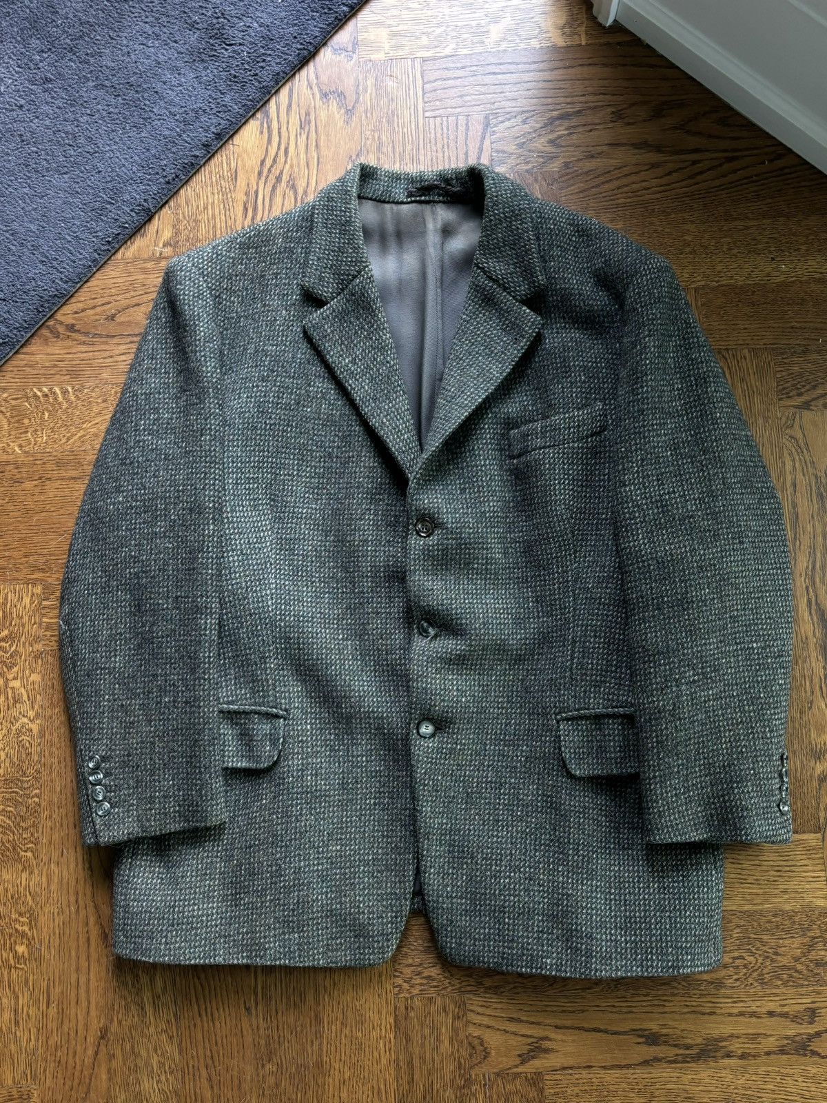 Harris Tweed × Vintage Vintage Blazer Harris Tweed Heavy Wool XL Large Sports Coat Size 46R - 1 Thumbnail
