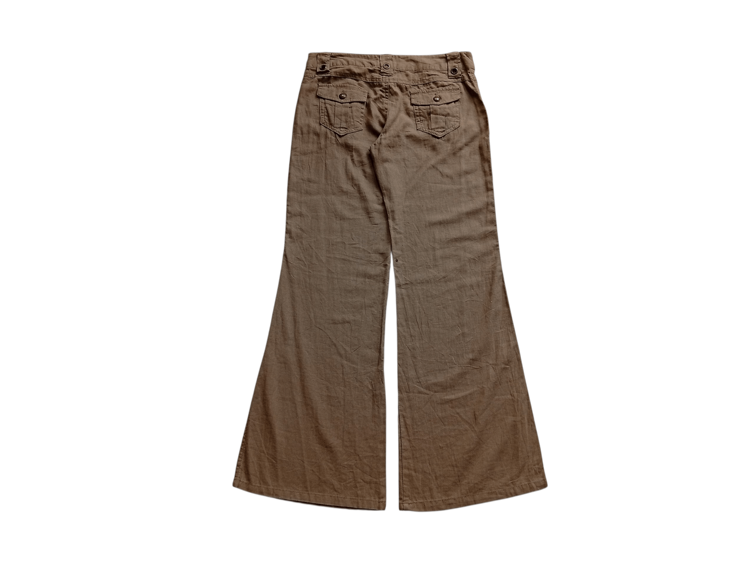 Japanese Brand MUGLA linen flare pants Size US 29 - 6 Thumbnail