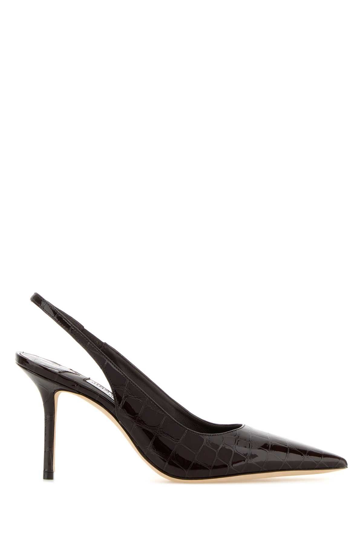 Jimmy Choo Dark Brown Leather Love Pumps Size US 9 / IT 39 - 1 Thumbnail