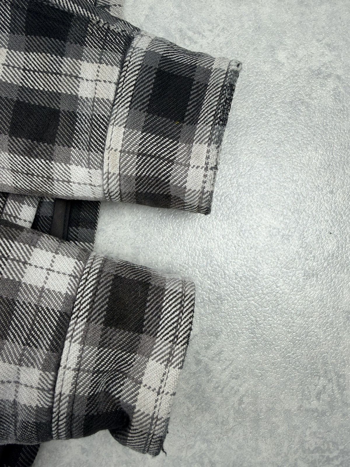 Iron Heart Iron Heart Heavy Flannel Zip Jacket Black Grey Check Size M Size US M / EU 48-50 / 2 - 17 Thumbnail