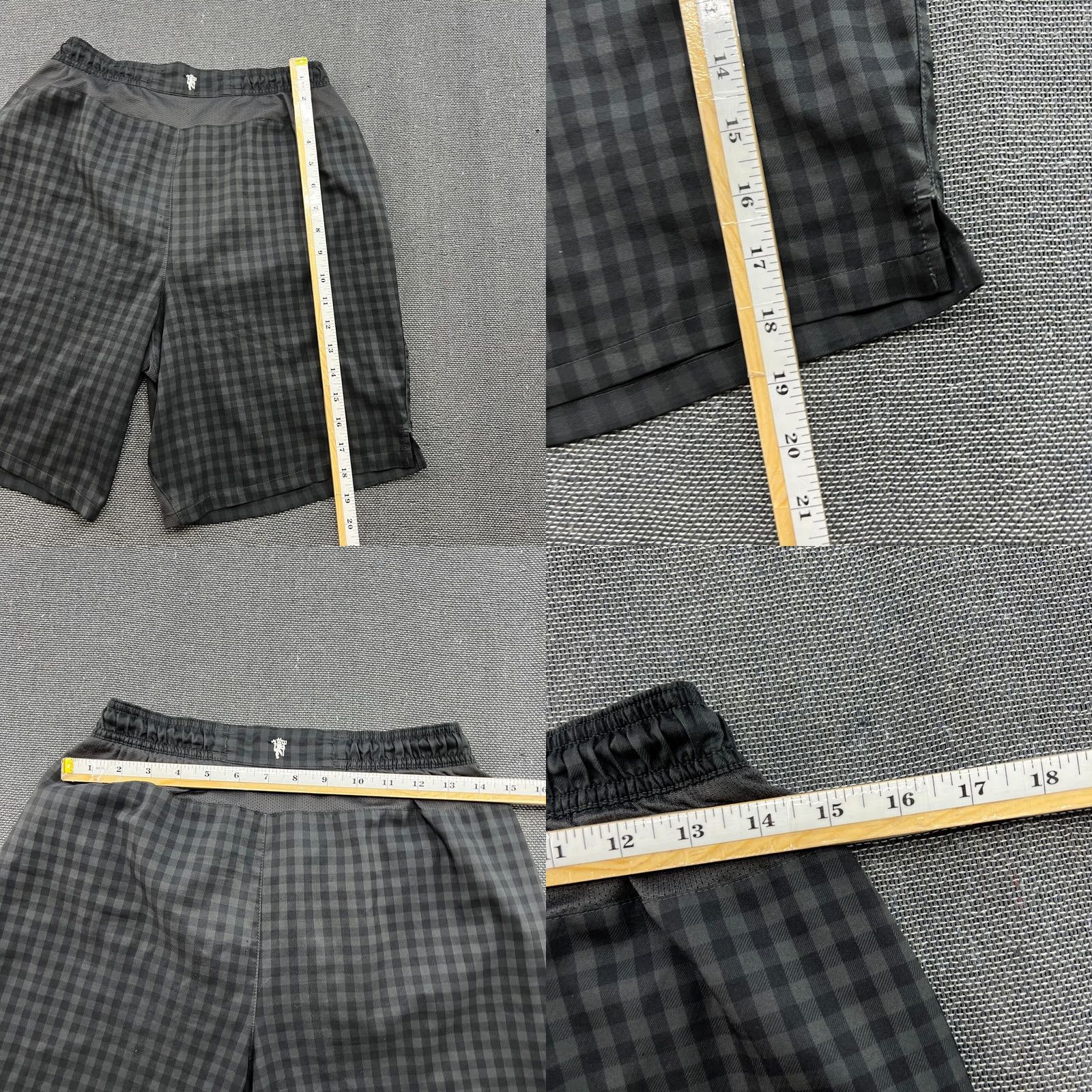 Nike Nike Manchester United 2012-2013 Away Mens Shorts M Gray Football Quick Dry Water Resistant Nike Shorts Mens Medium Gray Football Size US 31 - 8 Thumbnail