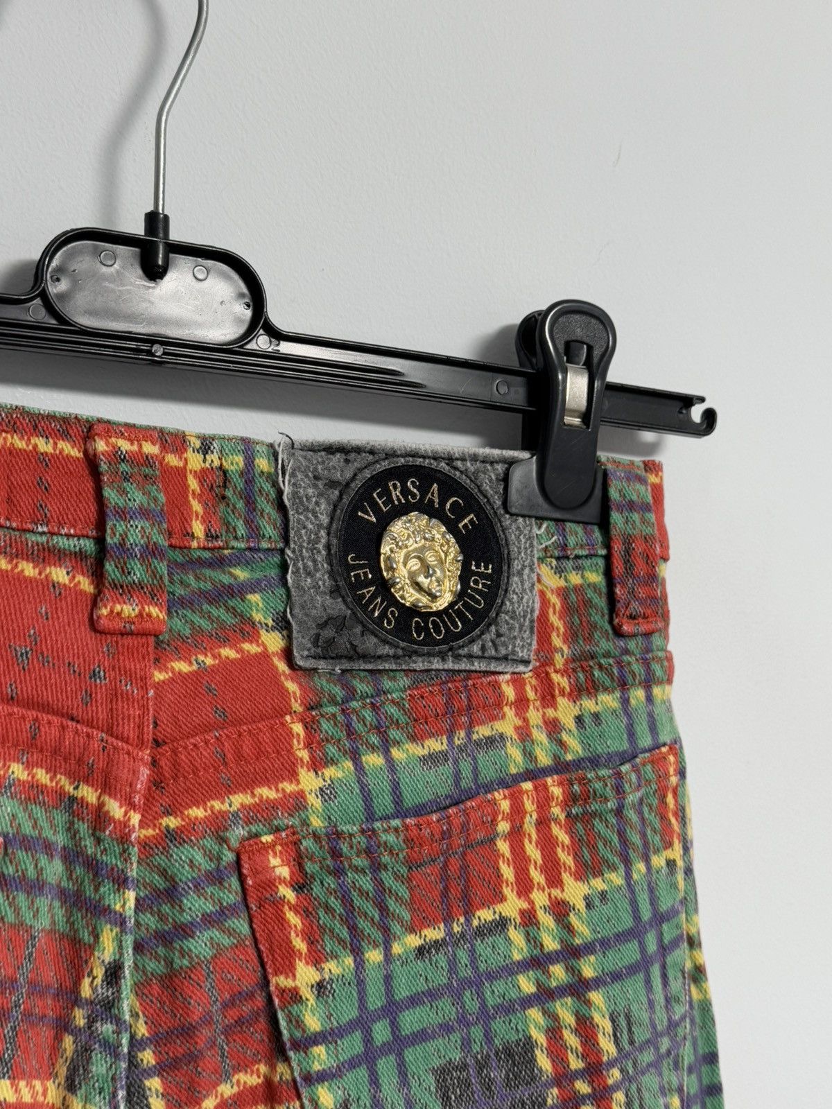 Versace Jeans Couture Rare Versace Jeans Couture 90’s Pants Red Multi Color Italy Size 28" / US 6 / IT 42 - 14 Thumbnail