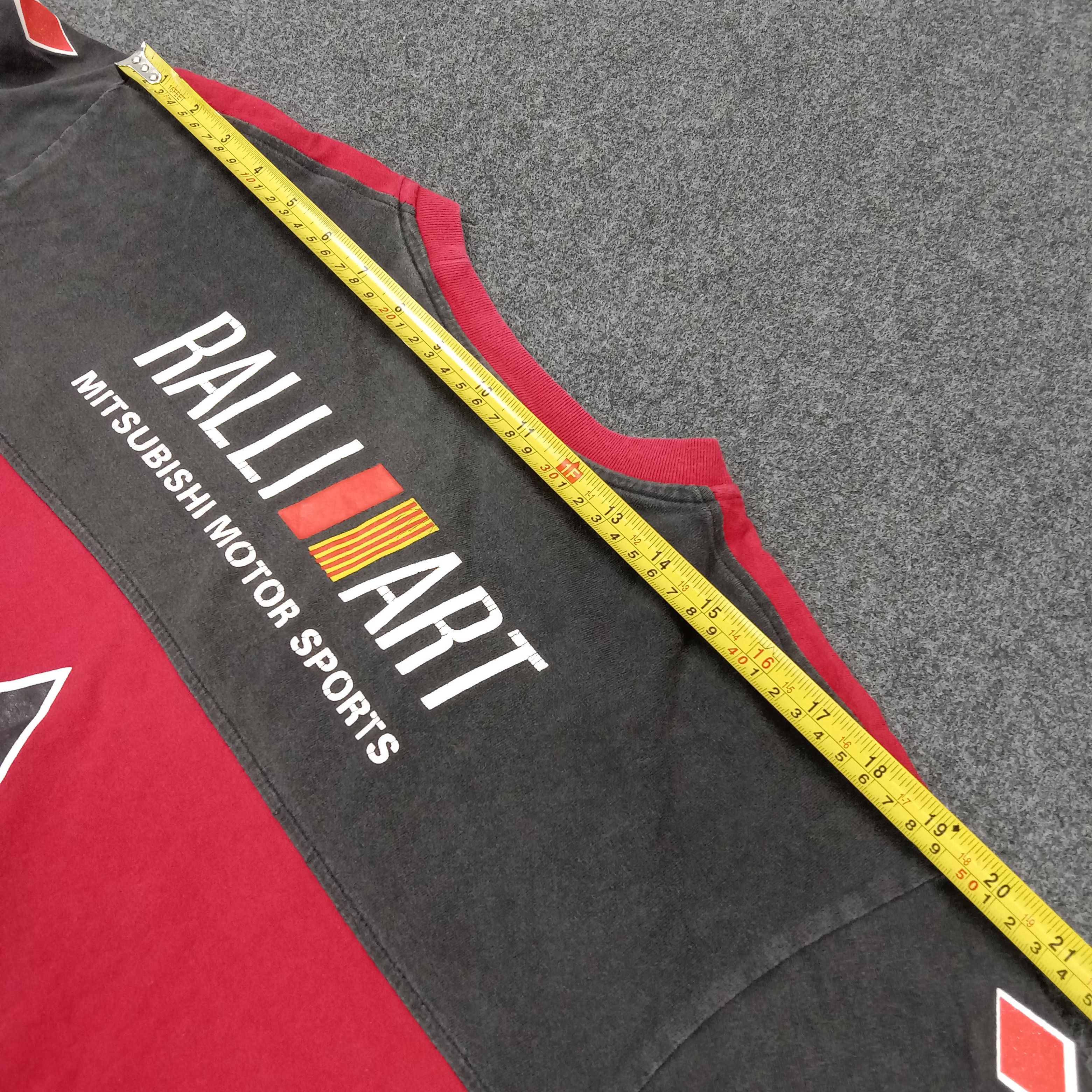 Japanese Brand 90s JDM Mitsubishi Ralliart Racing Motorsport Tshirt C285N77 Size US L / EU 52-54 / 3 - 7 Thumbnail