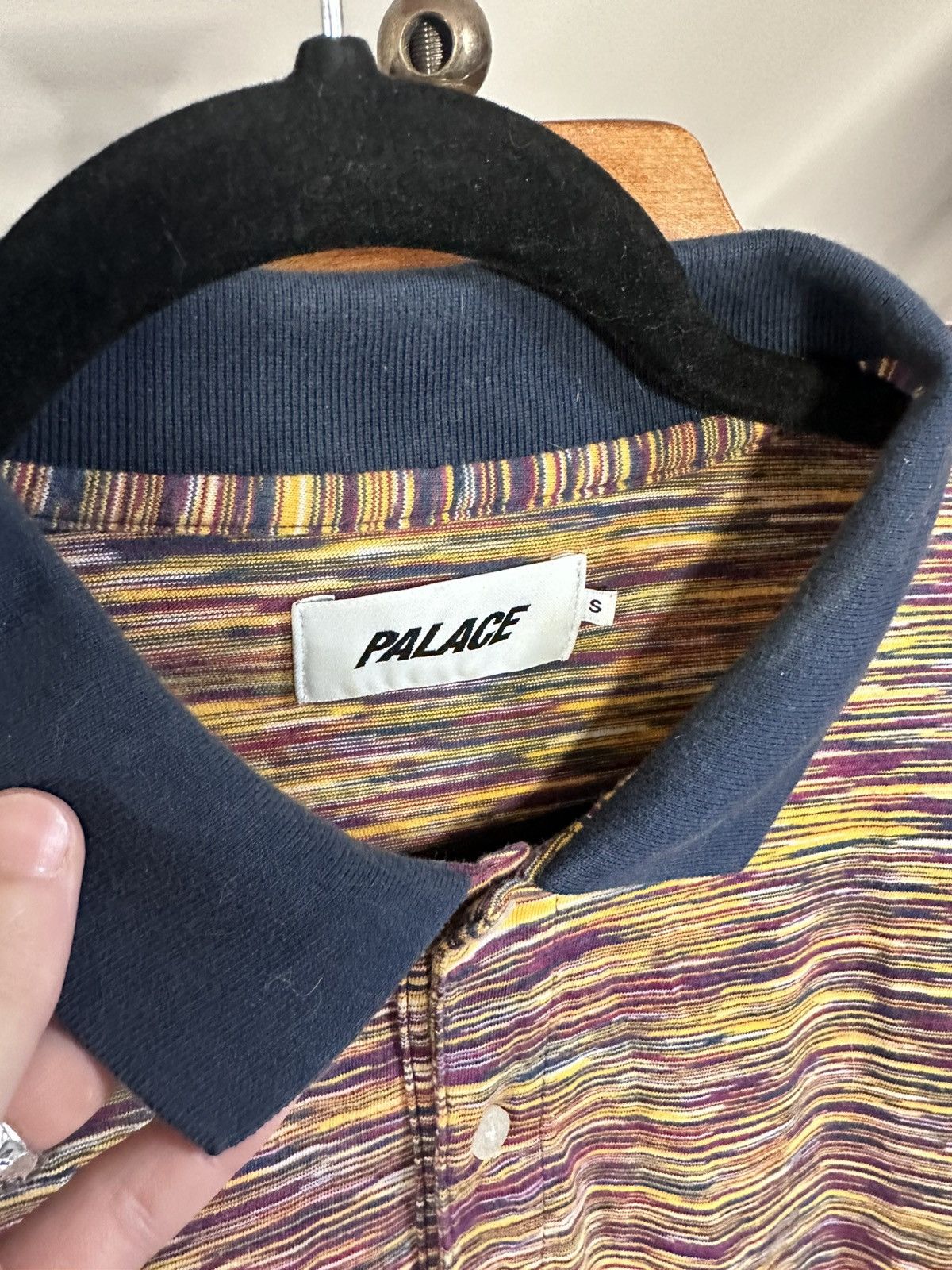 Palace Space yarn “Palace Jeans” embroidered polo shirt Size US S / EU 44-46 / 1 - 5 Thumbnail