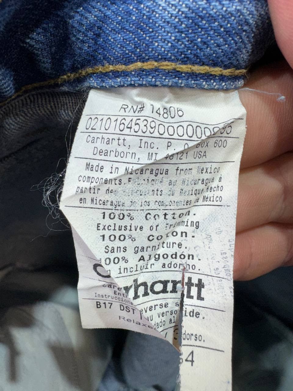 Carhartt Carhartt Denim Jeans Pants B17 DST Size US 34 / EU 50 - 17 Thumbnail