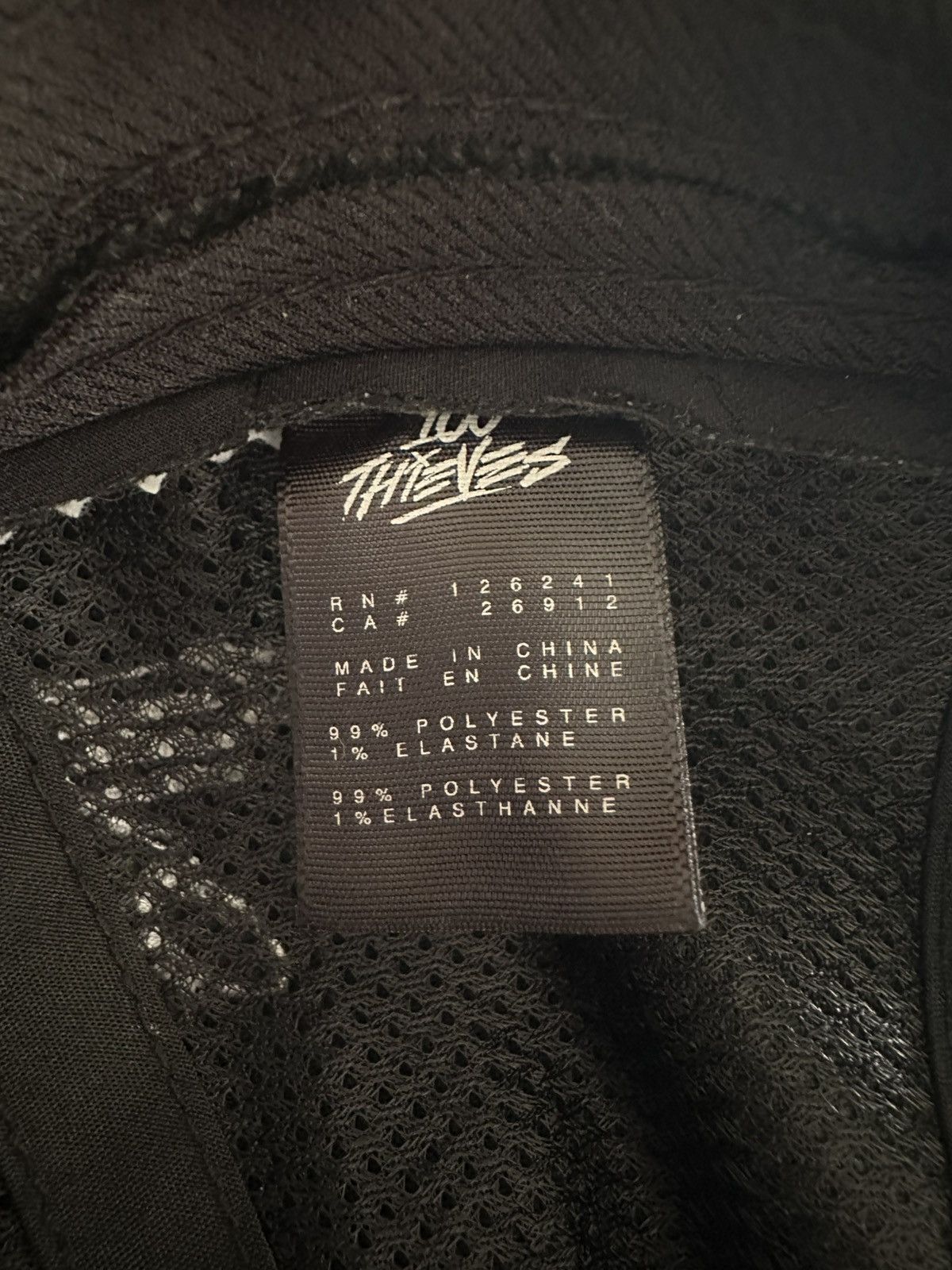 100 Thieves 100 Thieves Mesh Snapback Hat — Black (OS) Size ONE SIZE - 3 Thumbnail