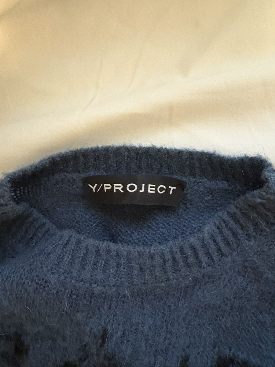 Y/Project Blue Paris Best Jacquard Sweater Size US L / EU 52-54 / 3 - 3 Thumbnail