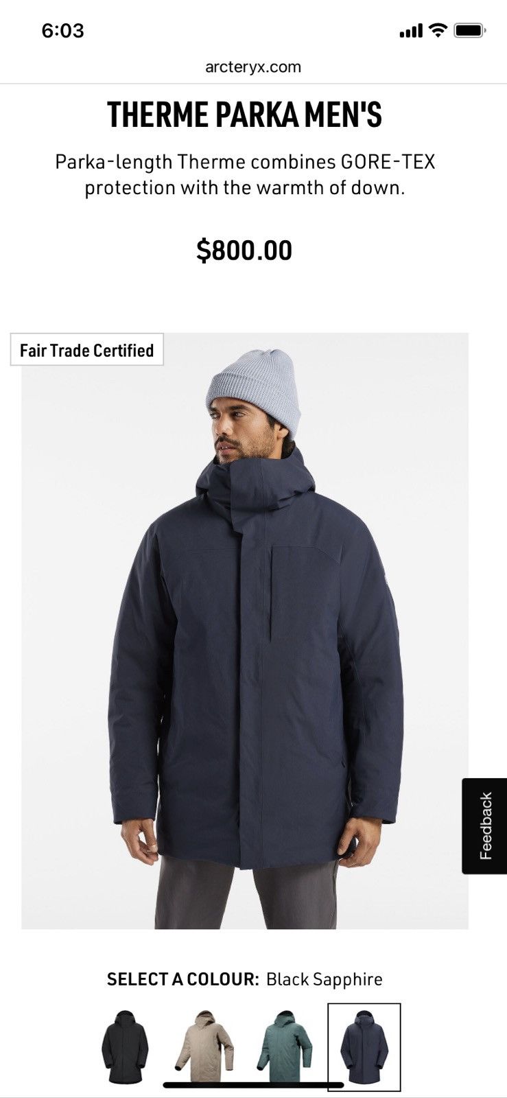 Arc'Teryx × Goretex × Outdoor Life Arcteryx Therme Parka Arc'Teryx × Goretex × Outdoor Life Arcteryx Therme Parka