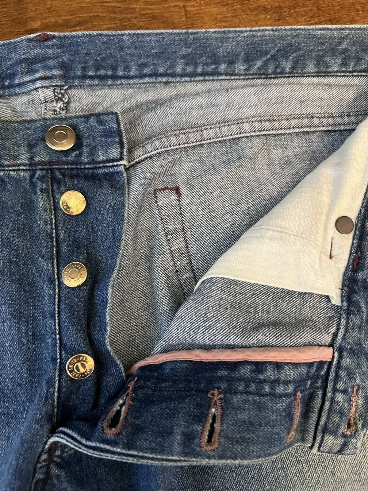 Paul Smith Mainline faded cropped cuffed jeans, selvedge denim, size 36 Size US 36 / EU 52 - 17 Thumbnail