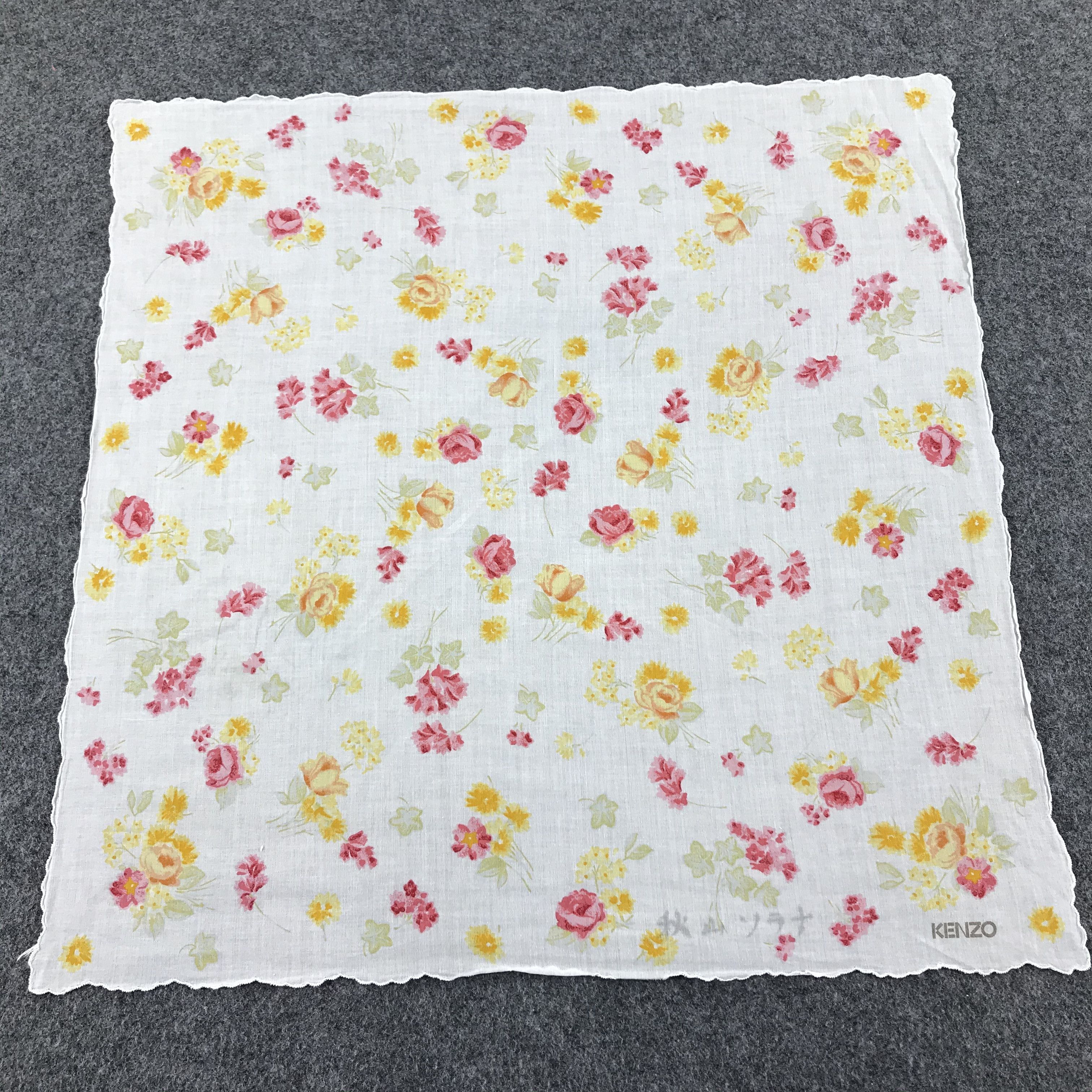 Kenzo × Vintage Kenzo Handkerchief Neckerchief Bandana H184 Size ONE SIZE - 3 Thumbnail