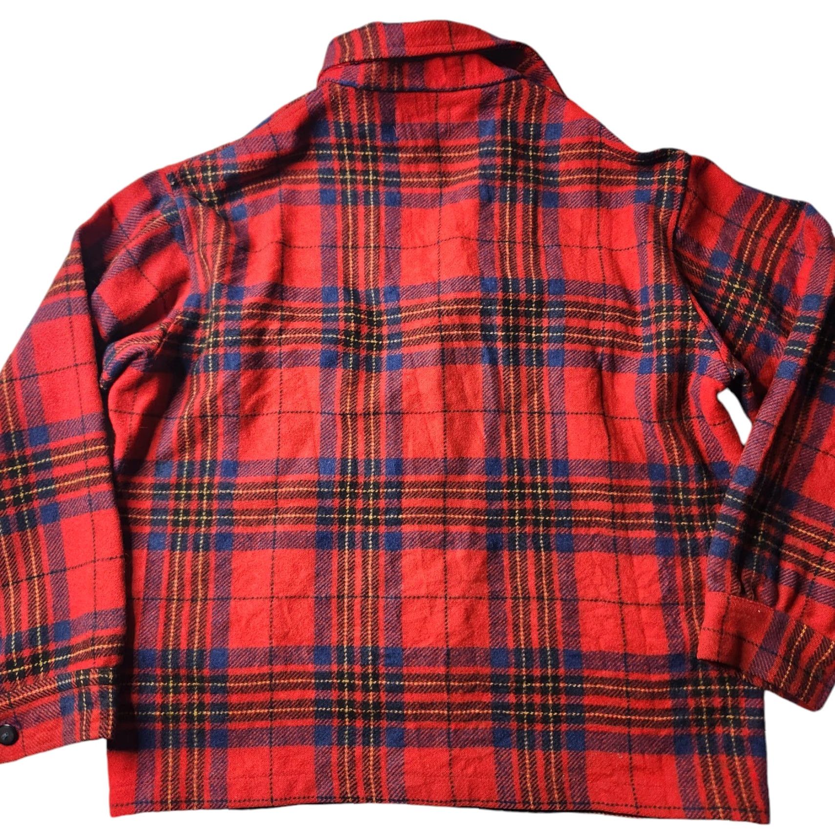 Pendleton VINTAGE Pendleton Shirt Mens Medium M Red Plaid Wool Button-Up Shacket Board Shirt Size US M / EU 48-50 / 2 - 6 Thumbnail