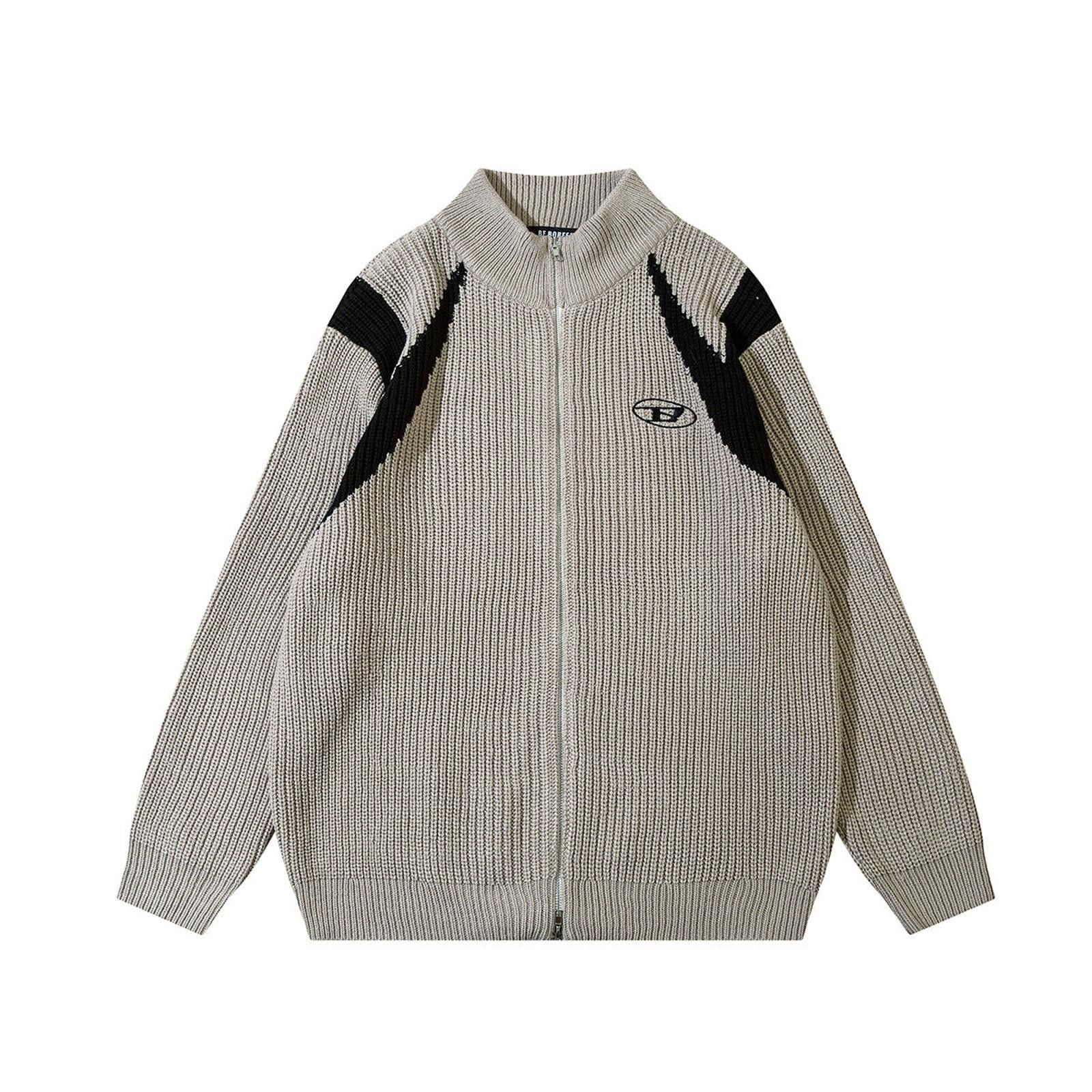 Japanese Brand Knit Zip-Up Sweater, Casual Knitwear Size US M / EU 48-50 / 2 - 2 Thumbnail