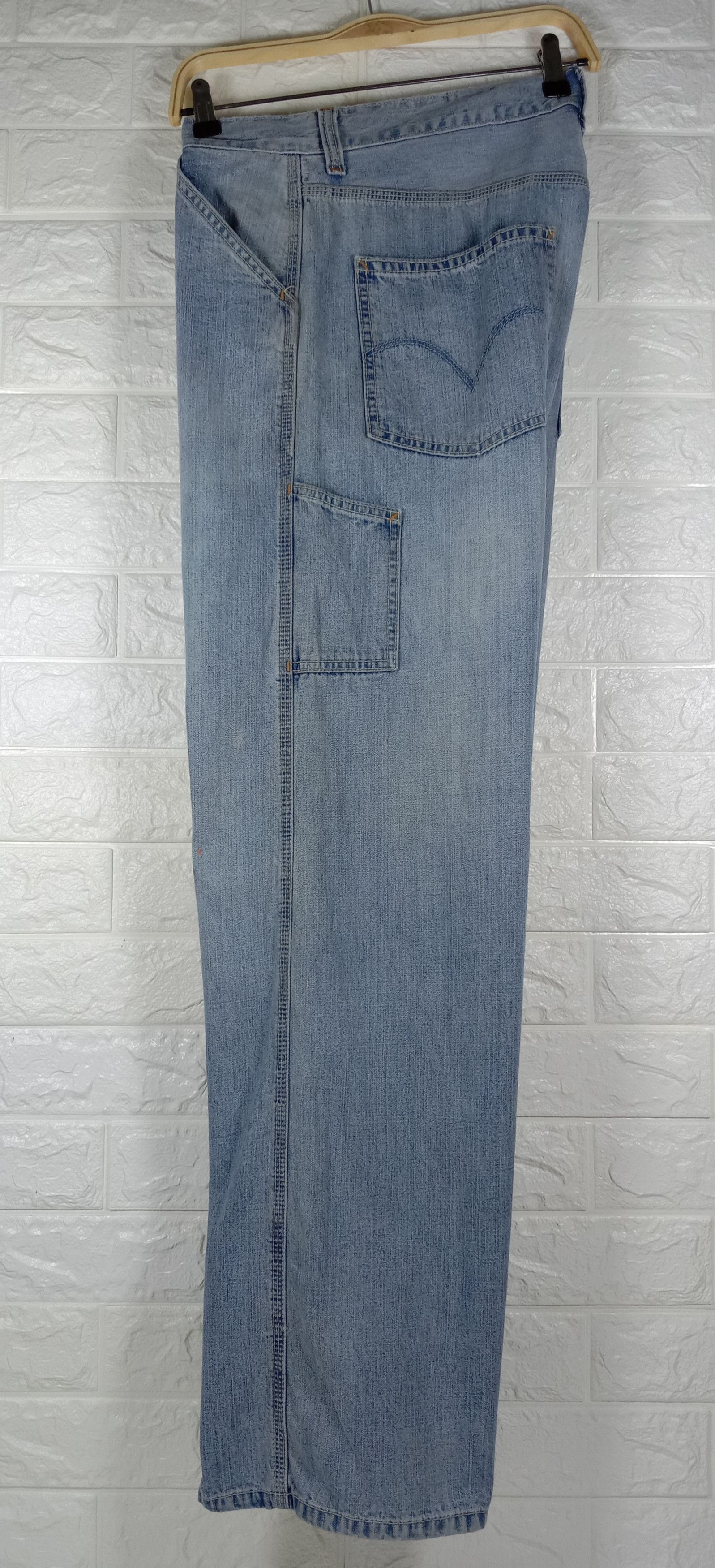 Levi's Vintage Levi's Carpenter Light Wash Loose Straight Jeans Size US 33 - 9 Thumbnail