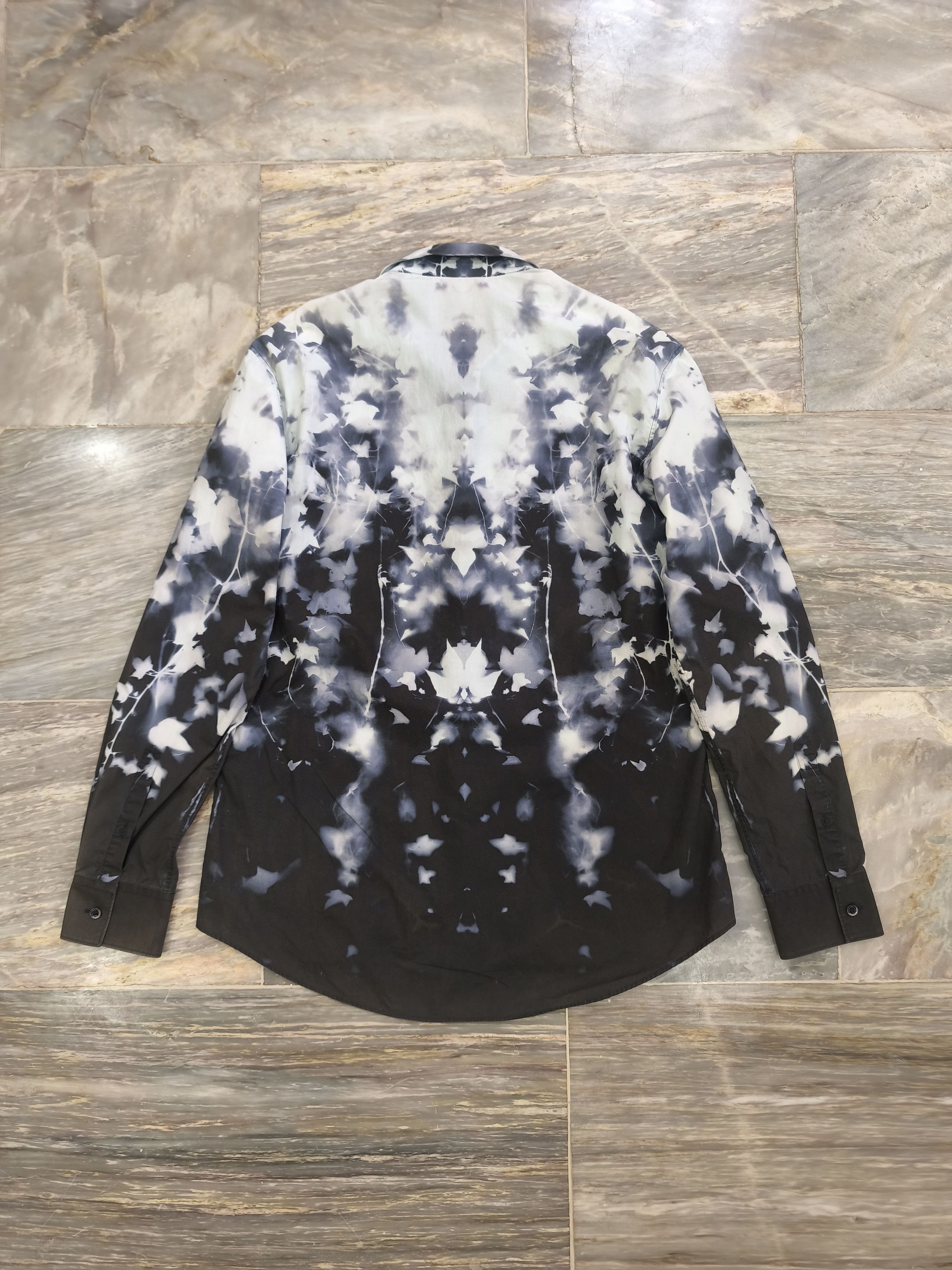 Alexander McQueen 2012 Alexander McQueen Dye Polo Longsleeve Button Up Size US M / EU 48-50 / 2 - 7 Thumbnail
