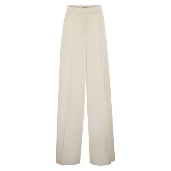 Max Mara MAX MARA Women Straight Pants 2511131011600 WHITE Size 30" / US 8 / IT 44 - 1 Thumbnail