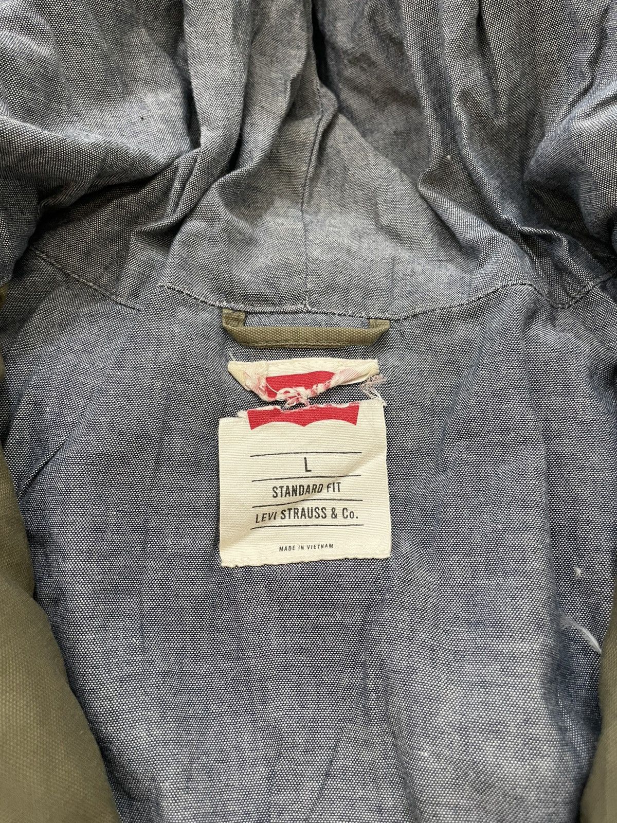 Levi's 2000s Vintage Levi’s Hooded Puffer Winter Parka Jacket Olive Size US XL / EU 56 / 4 - 8 Thumbnail