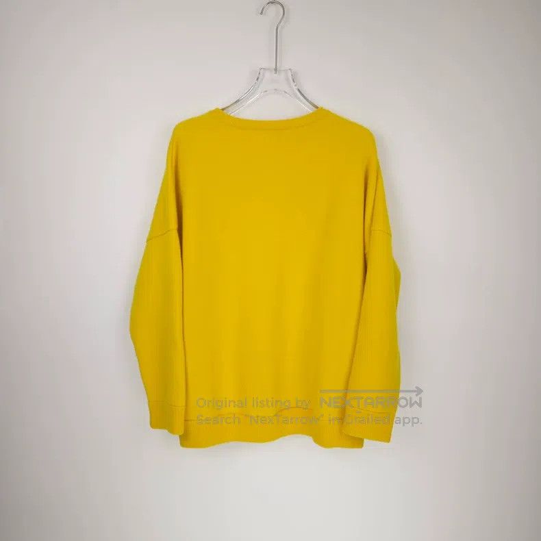 Loewe Loewe Yellow Classic Embroidered Logo Cashmere Sweater Size XS / US 0-2 / IT 36-38 - 4 Thumbnail