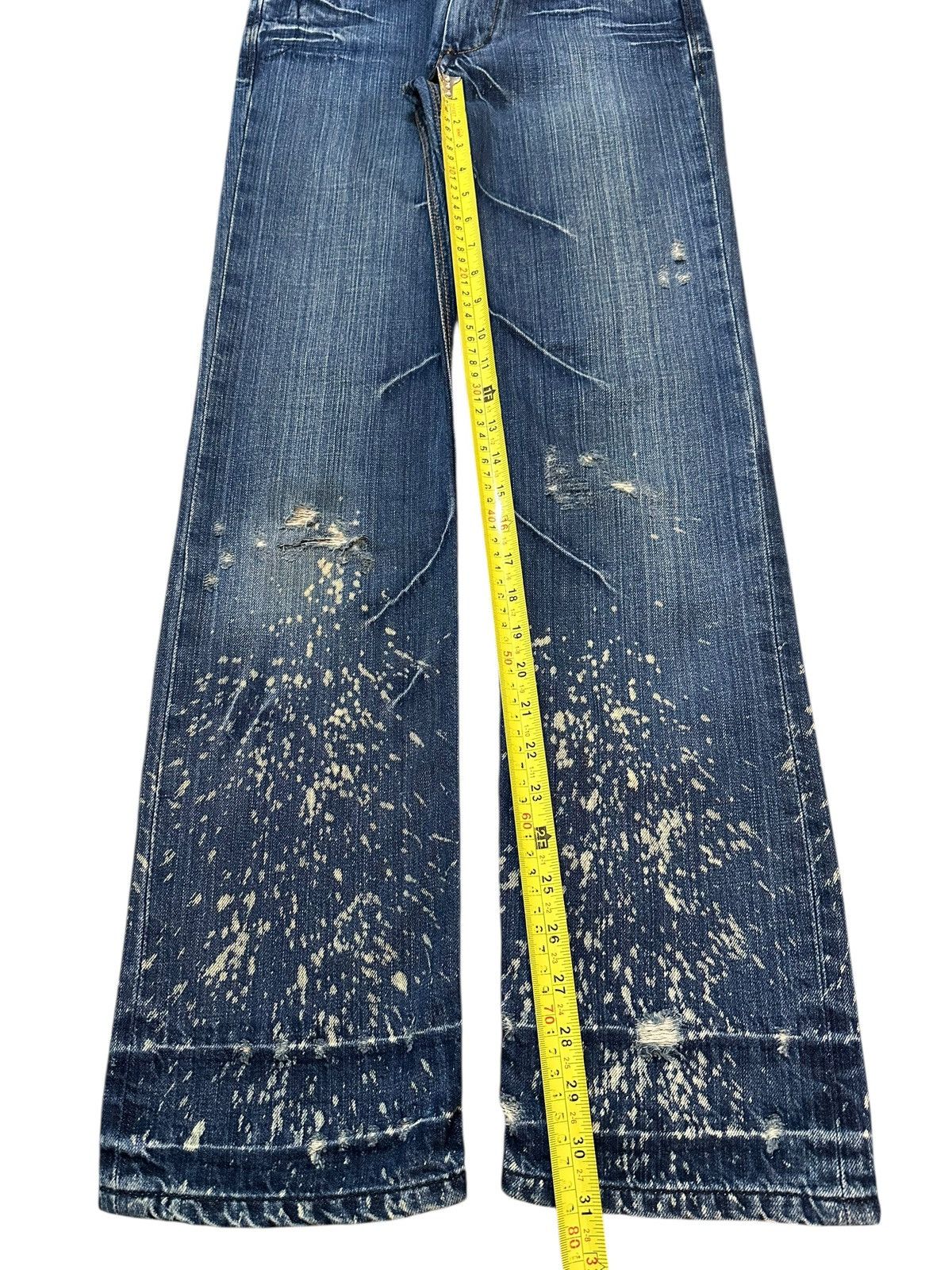 Japanese Brand Vintage Japanese Brand Faded Wash Paint Splatter Style Jeans Size US 28 / EU 44 - 13 Thumbnail