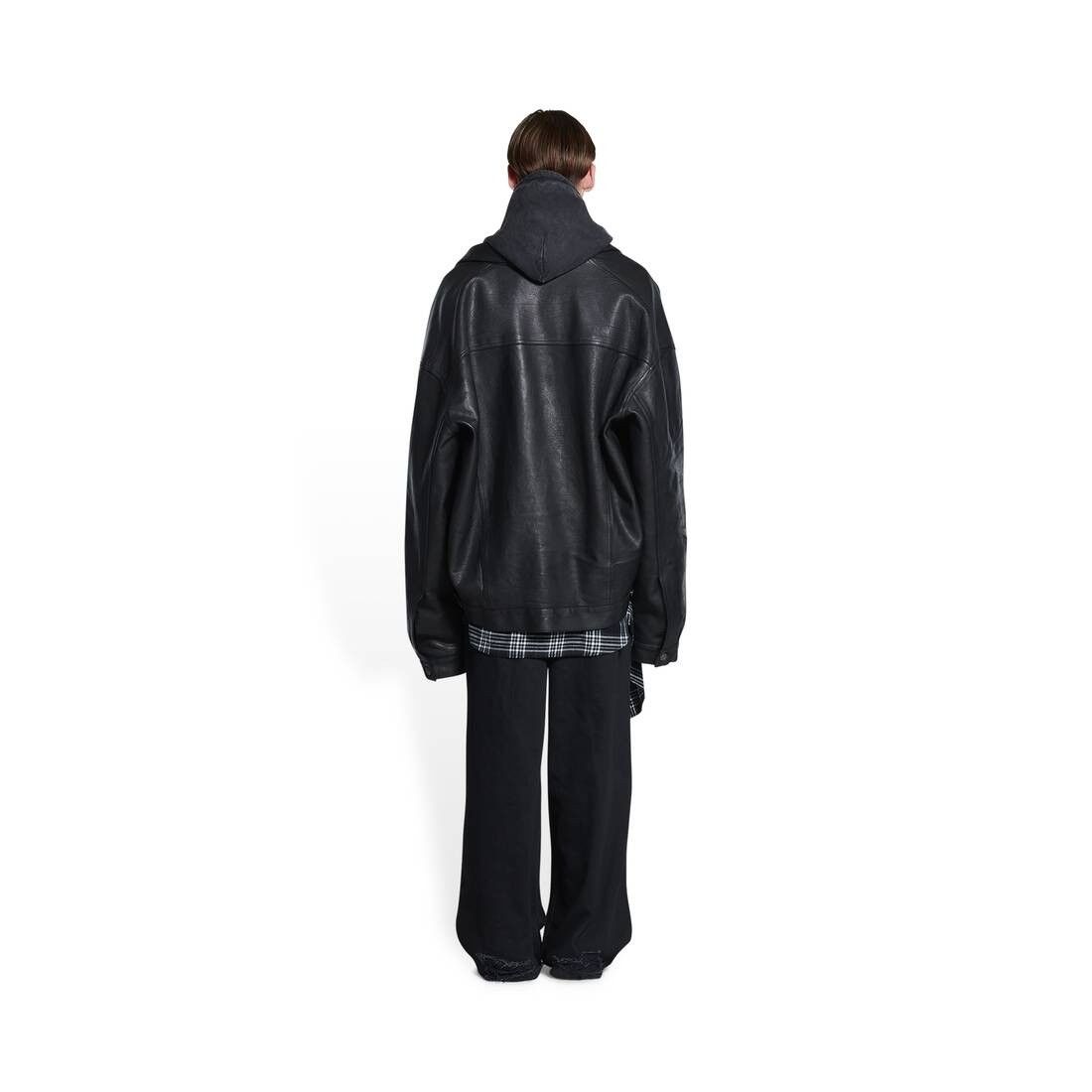 Balenciaga o1srvl11e0425 Denim Style Jacket in Black Size US XS / EU 42 / 0 - 4 Thumbnail