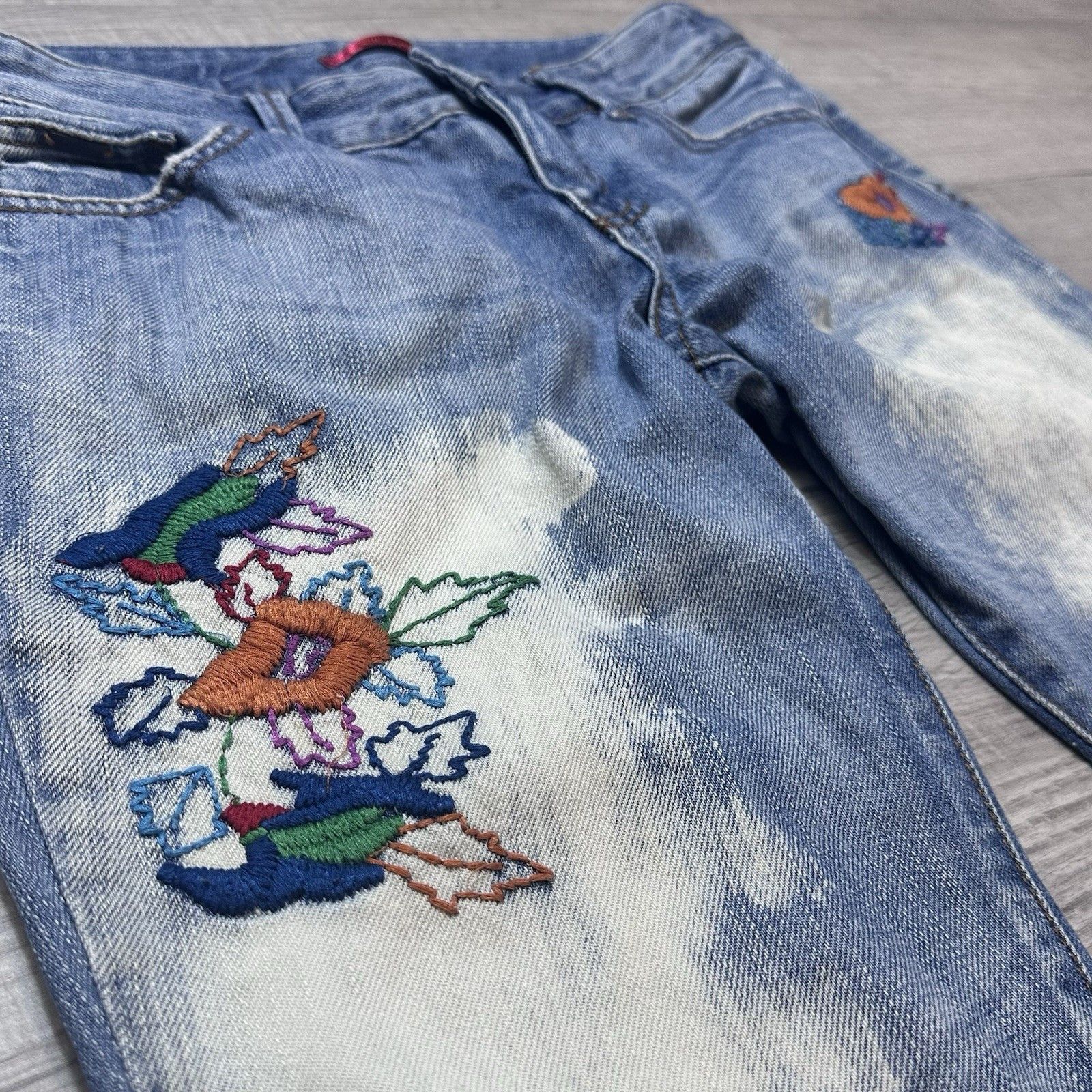 Billabong Y2K Boho Billabong Low Jeans Vintage 90's Flared Sz 7 30x32 Size 30" / US 8 / IT 44 - 5 Thumbnail