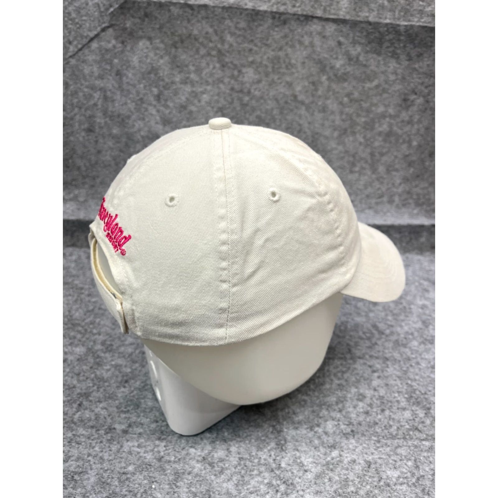 Disney Mickey Mouse Disneyland Resort Hat Cap Strap Back Adult One White 100% Cotton Size ONE SIZE - 7 Thumbnail
