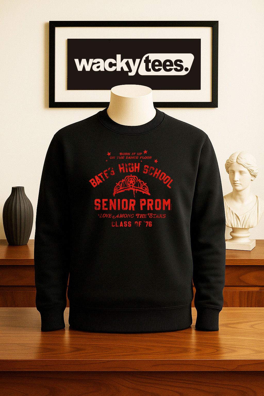 Other Carrie Class of 1976 Bates High School Senior Prom Tee Shirt Size US L / EU 52-54 / 3 - 3 Thumbnail
