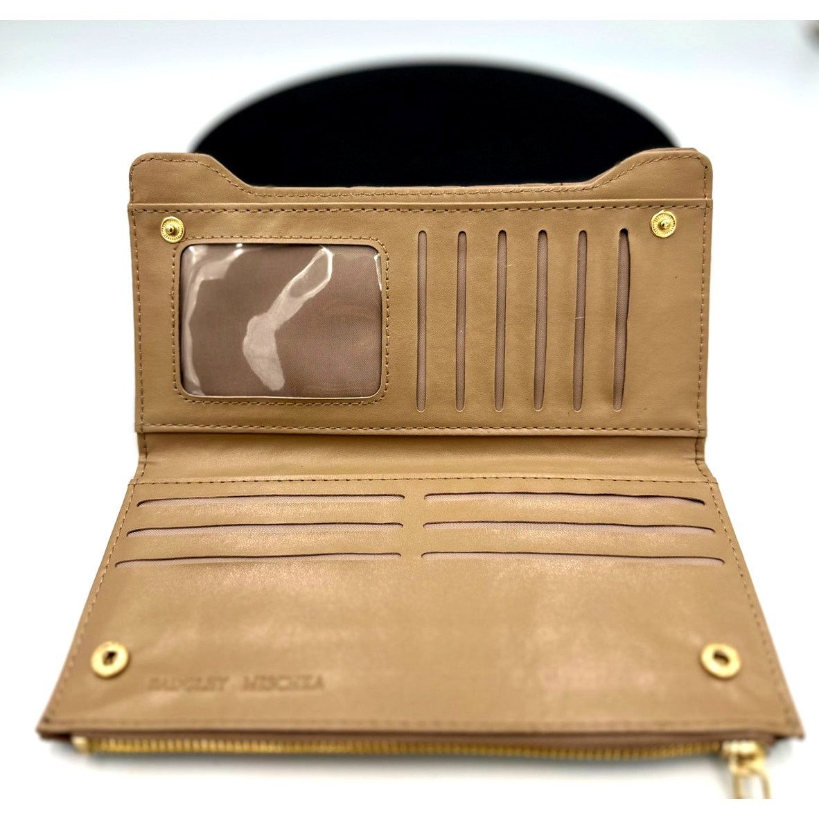 Badgley Mischka Badgley Mischka Quilted Long Wallet - Taupe Size ONE SIZE - 6 Thumbnail