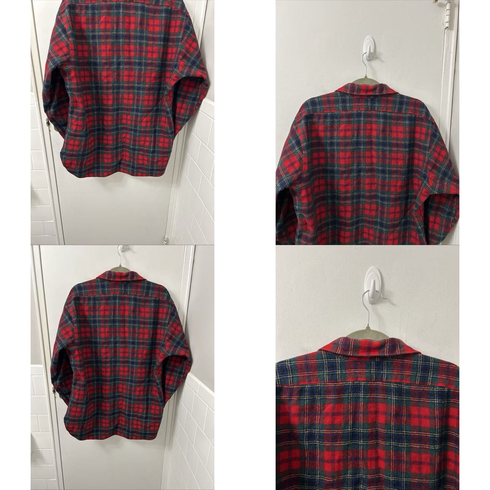 Pendleton VINTAGE Pendleton Shirt Mens XL Red Made In USA Mac Lean Tartan Flannel Plaid Size US XL / EU 56 / 4 - 8 Thumbnail